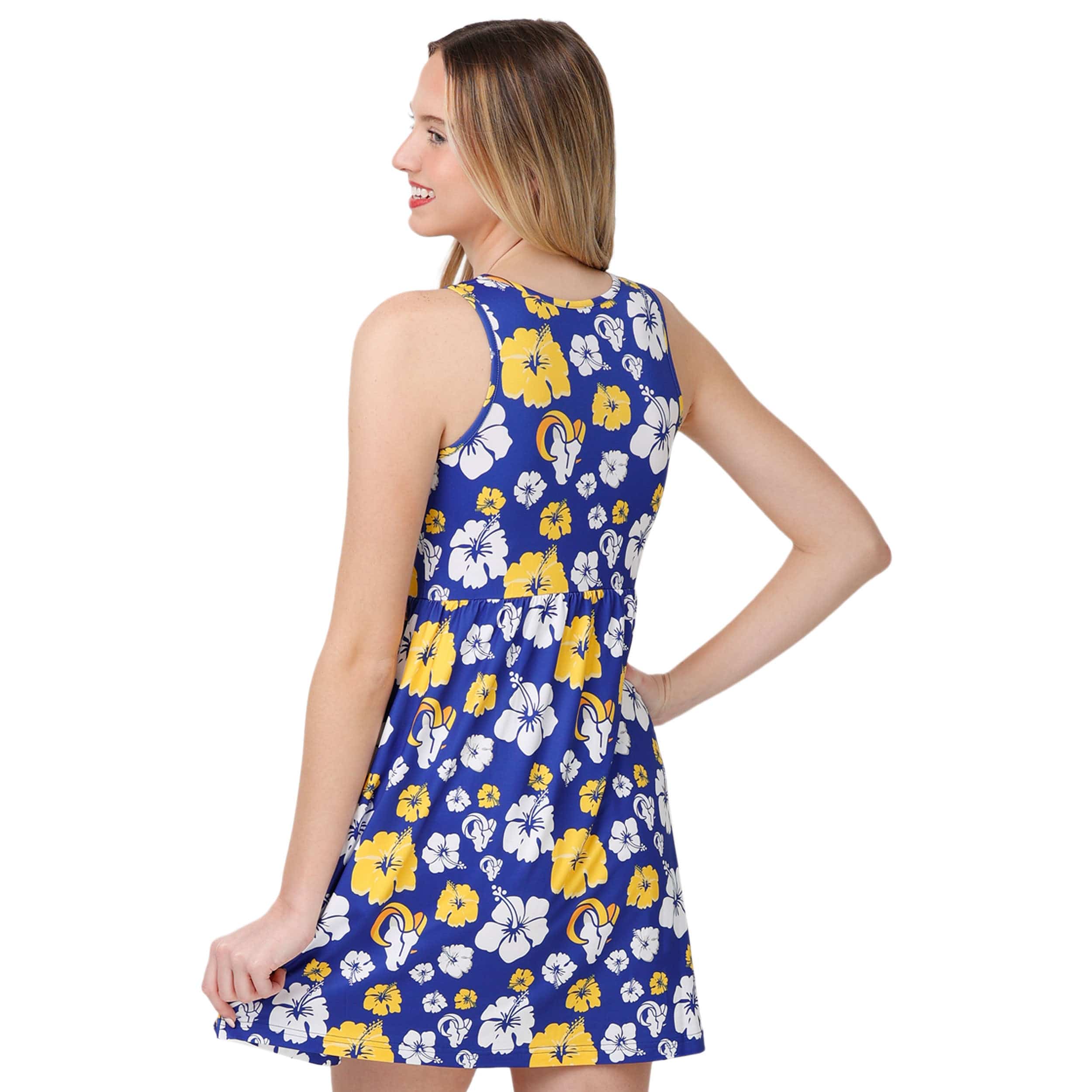 Los Angeles Rams NFL Womens Fan Favorite Floral Sundress - Image 2