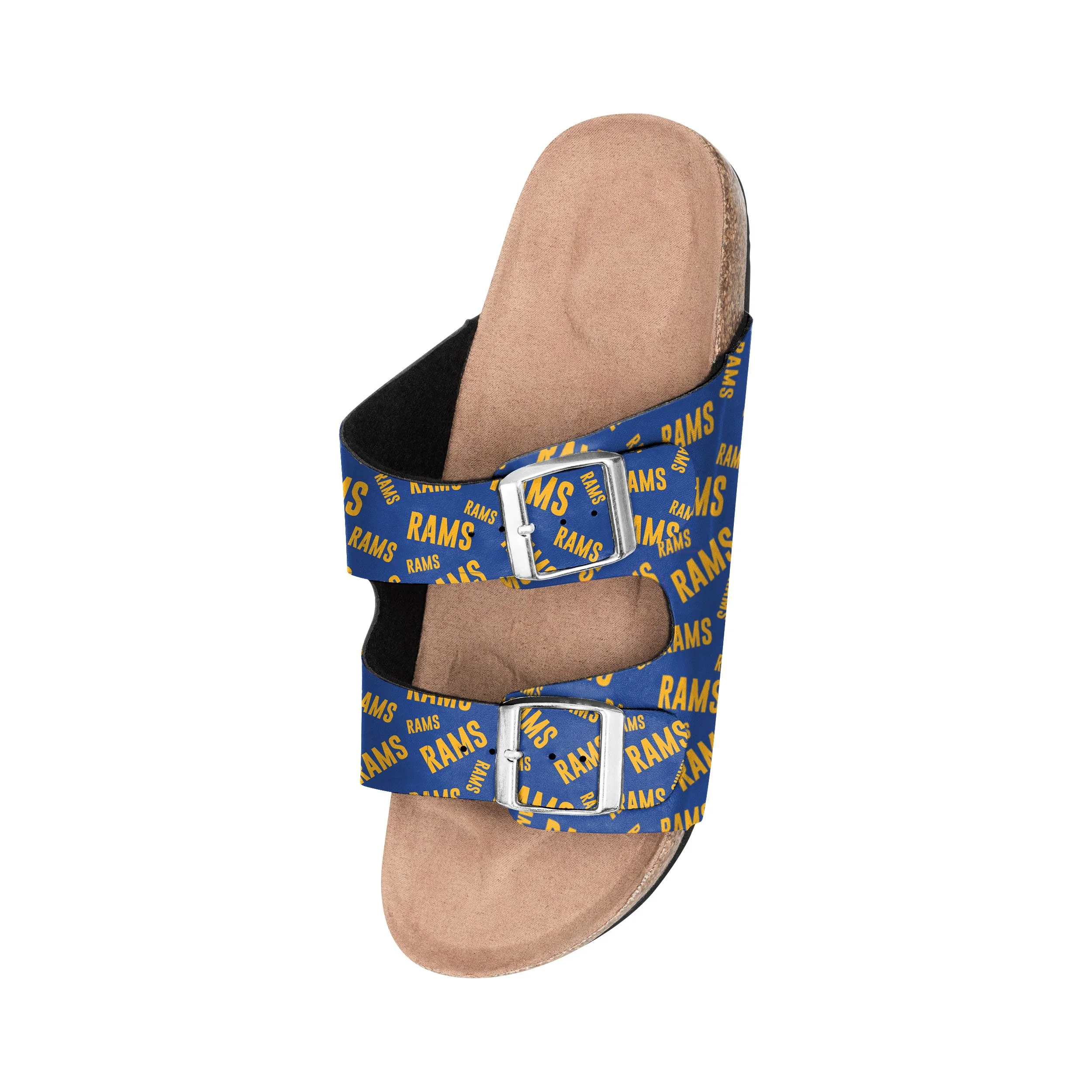 Los Angeles Rams NFL Womens Mini Print Double Buckle Sandal - Image 3