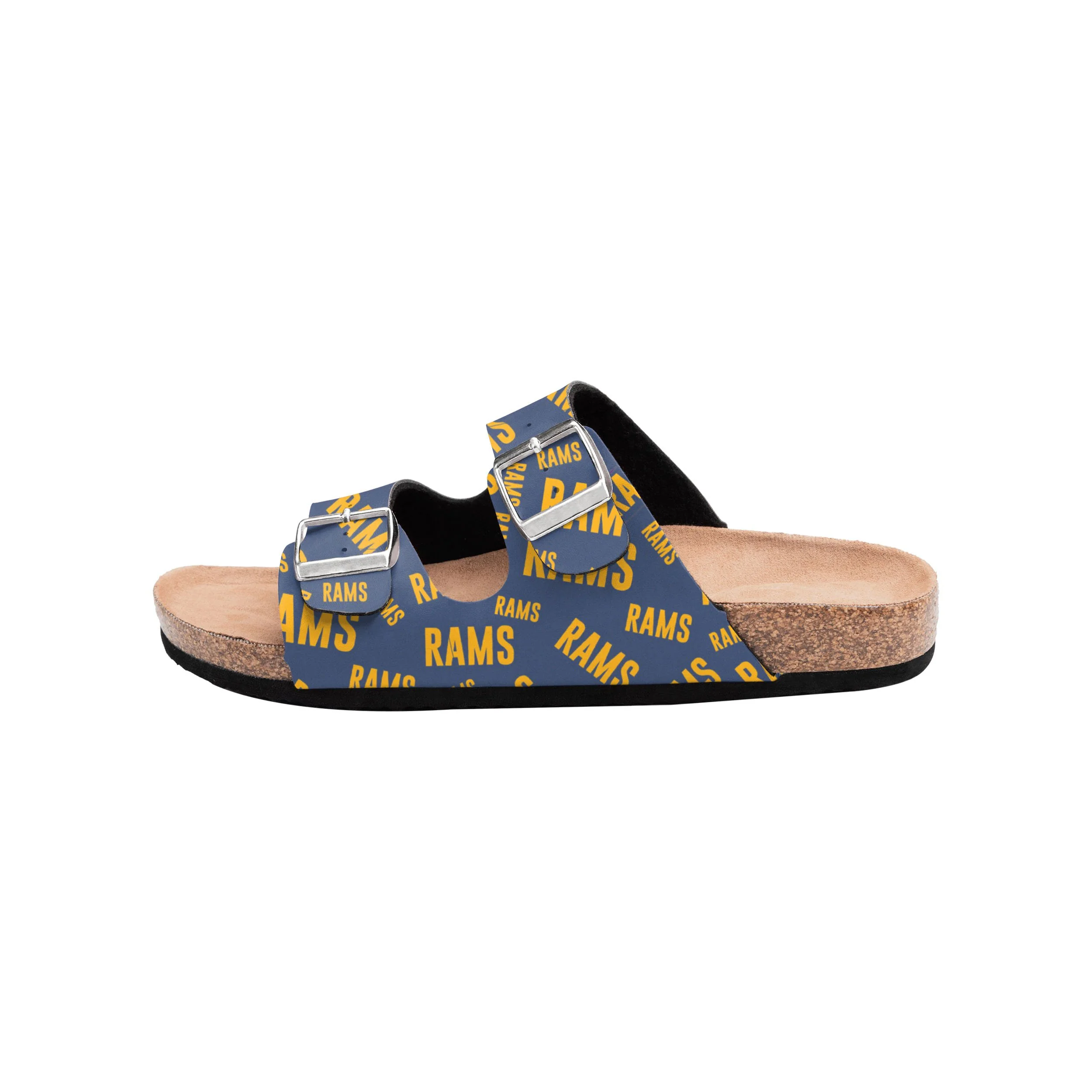 Los Angeles Rams NFL Womens Mini Print Double Buckle Sandal - Image 4