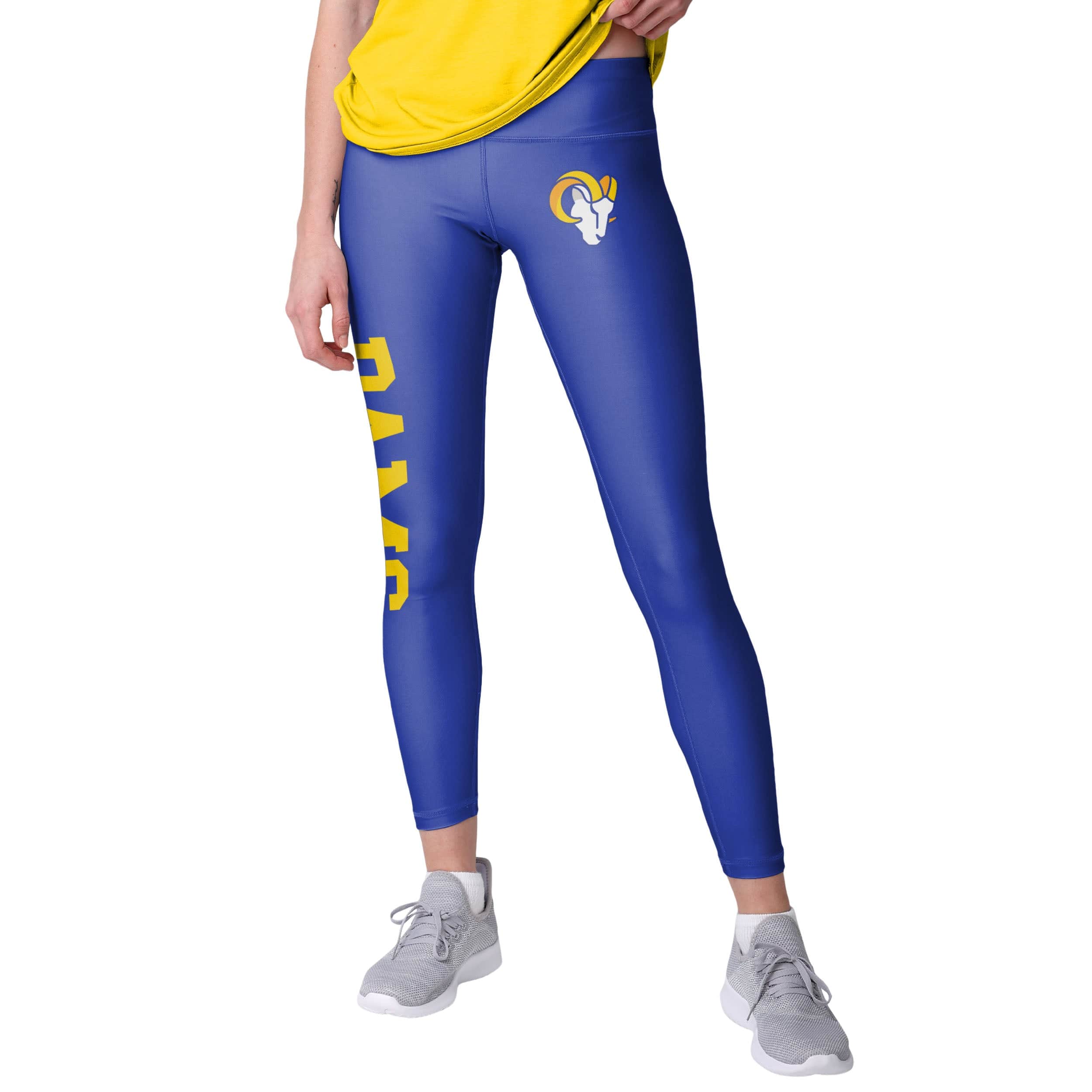 Los Angeles Rams NFL Womens Solid Big Wordmark Leggings