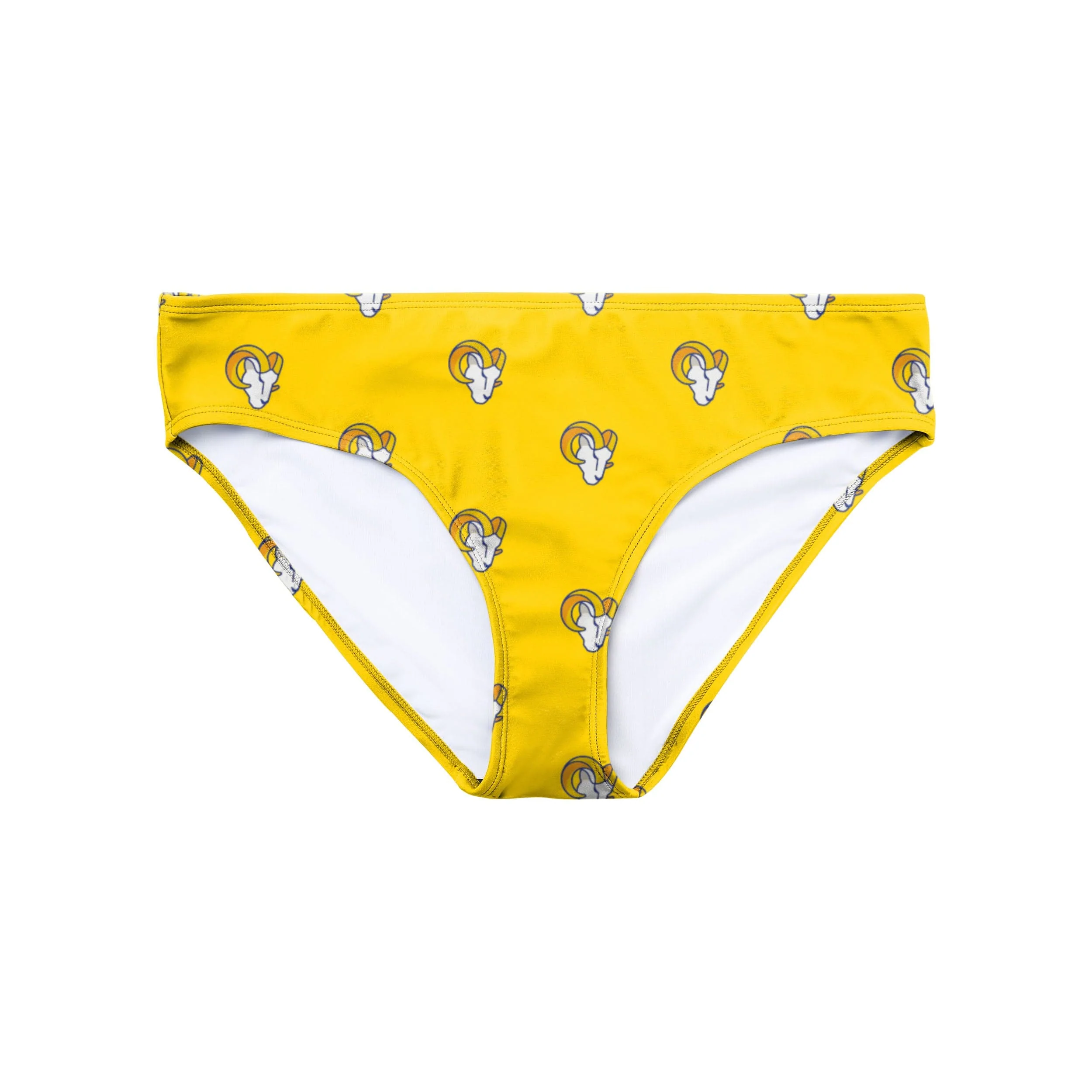 Los Angeles Rams NFL Womens Summertime Mini Print Bikini Bottom - Image 2