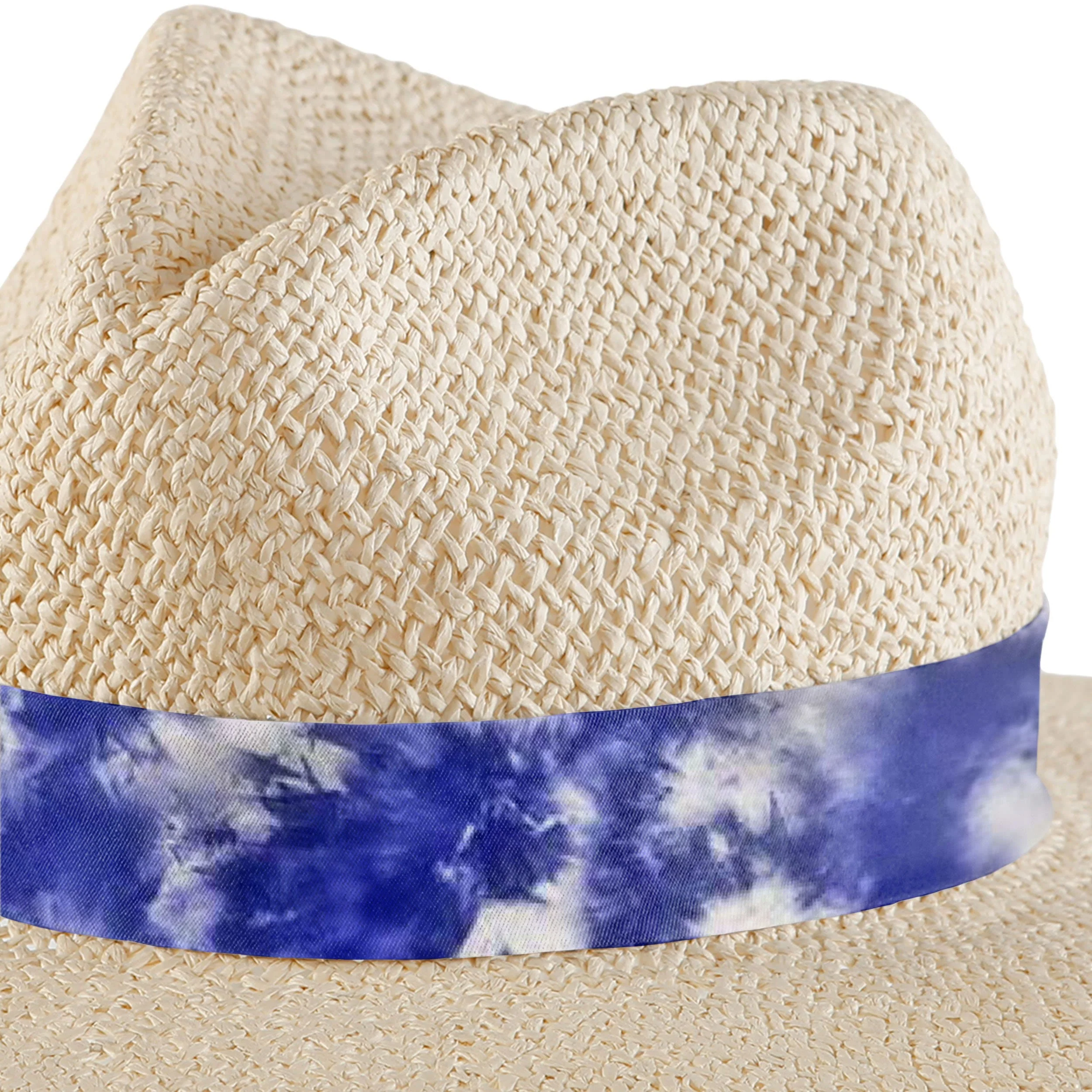 Los Angeles Rams NFL Womens Tie-Dye Ribbon Straw Hat - Image 3