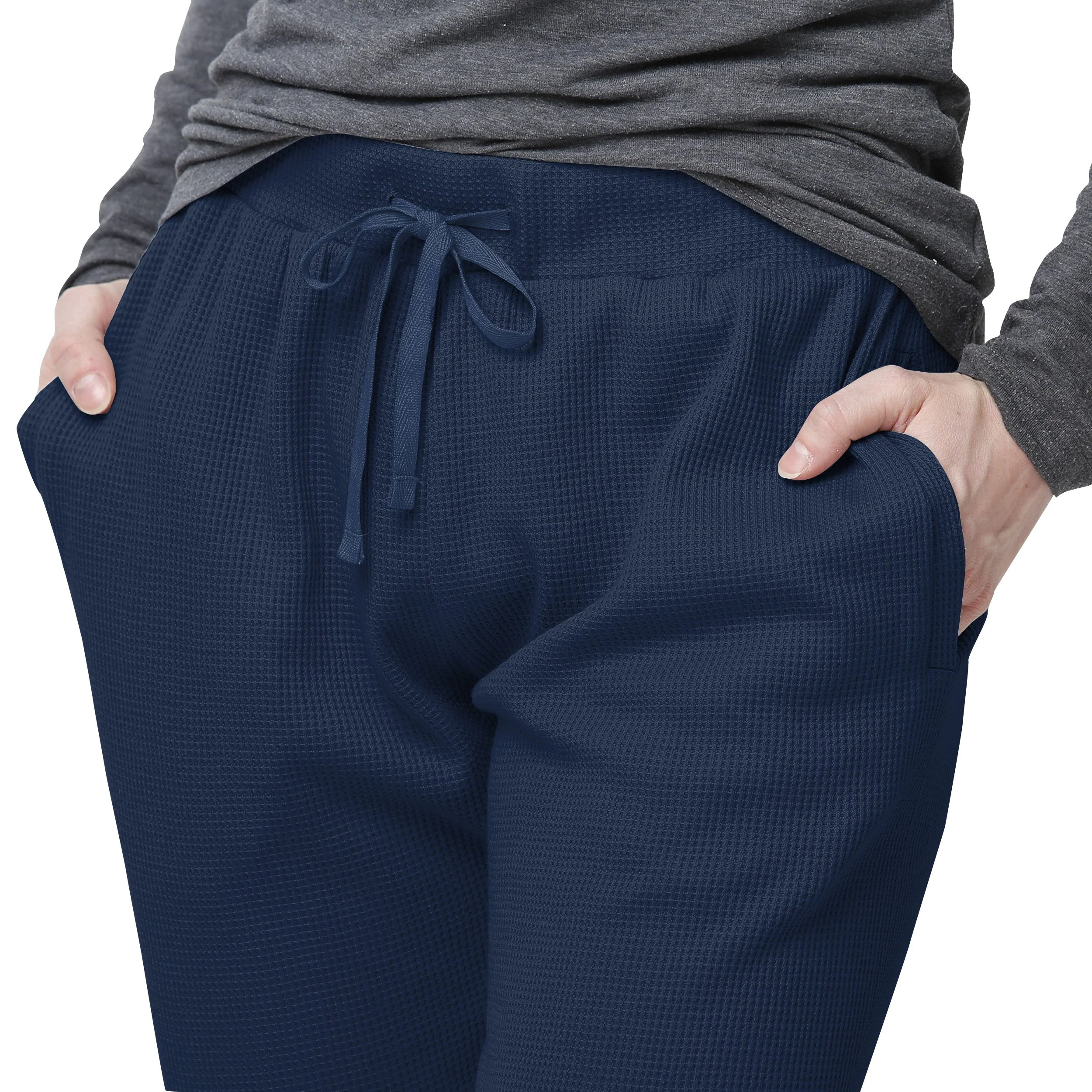 Los Angeles Rams NFL Womens Waffle Lounge Pants - Image 4