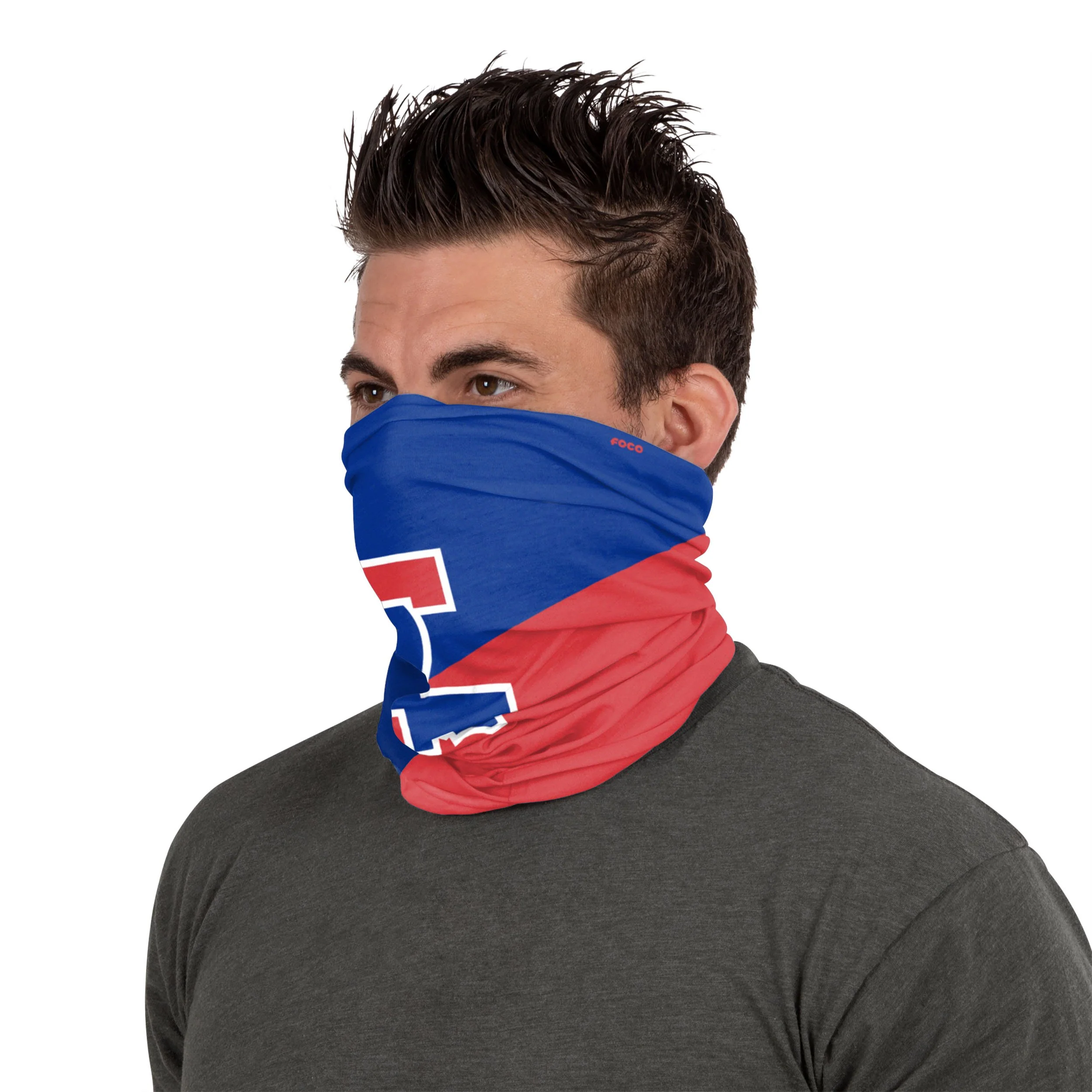 Louisiana Tech Bulldogs NCAA Big Logo Gaiter Scarf - Image 4