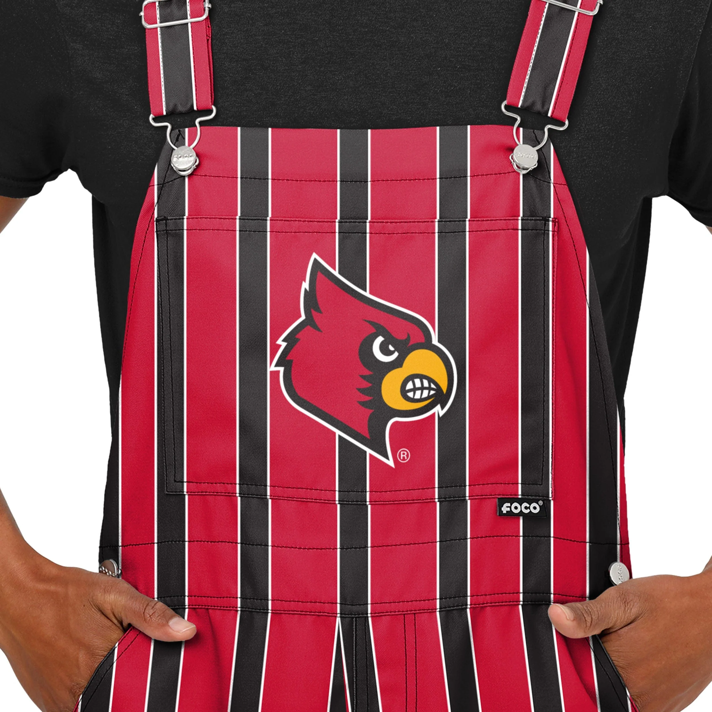 Louisville Cardinals NCAA Mens Sideline Spirit Bib Overalls - Image 4