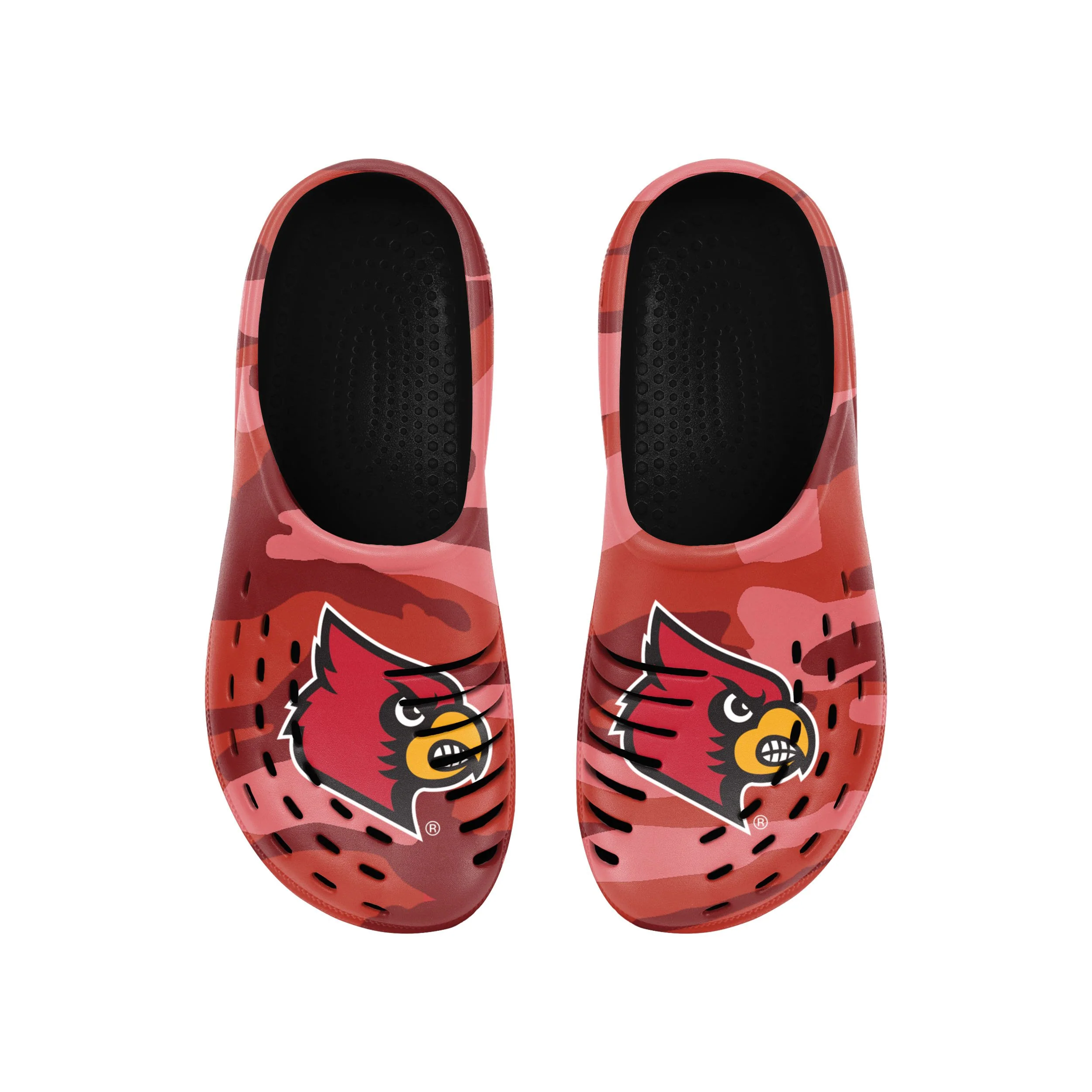 Louisville Cardinals NCAA Mens Tonal Camo Clog - Image 4