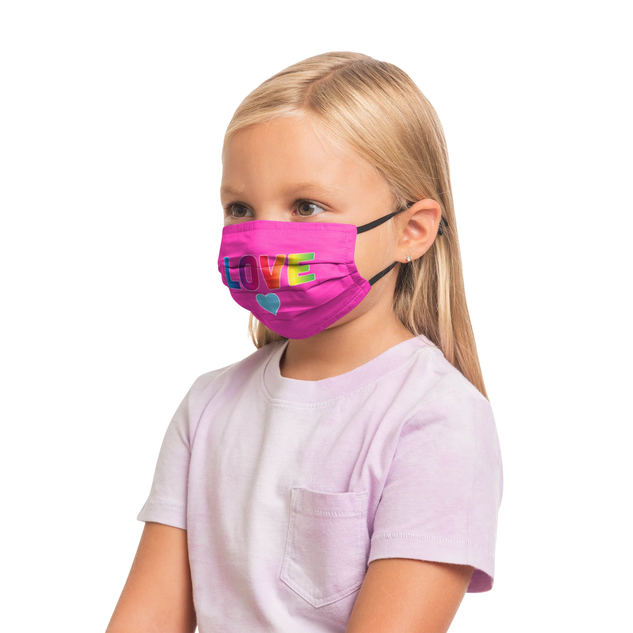 Love Pack Youth Adjustable 5 Pack Face Cover - Image 3