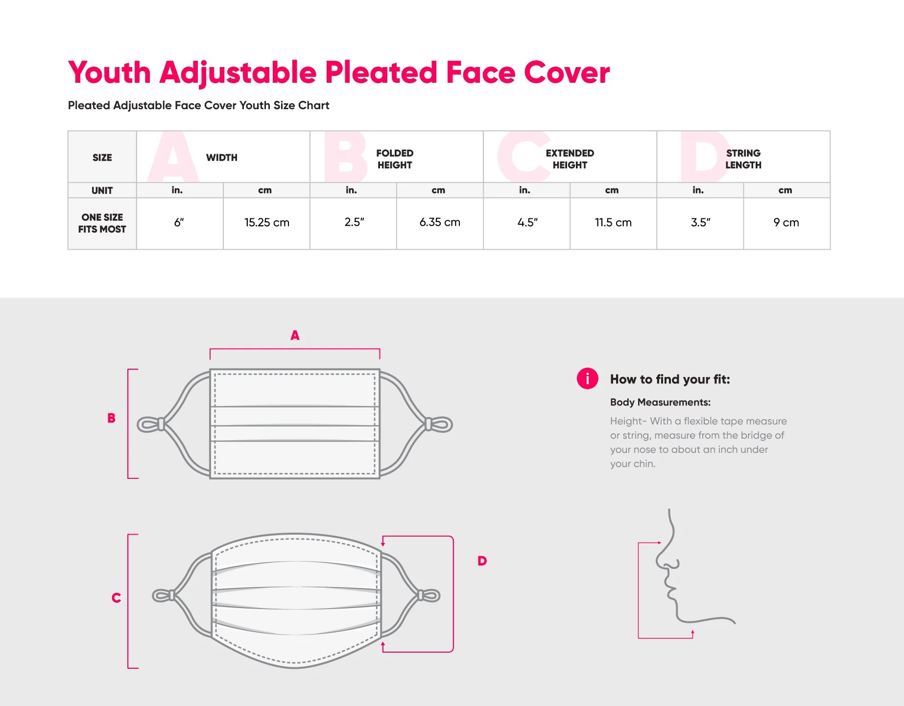 Love Pack Youth Adjustable 5 Pack Face Cover - Image 4