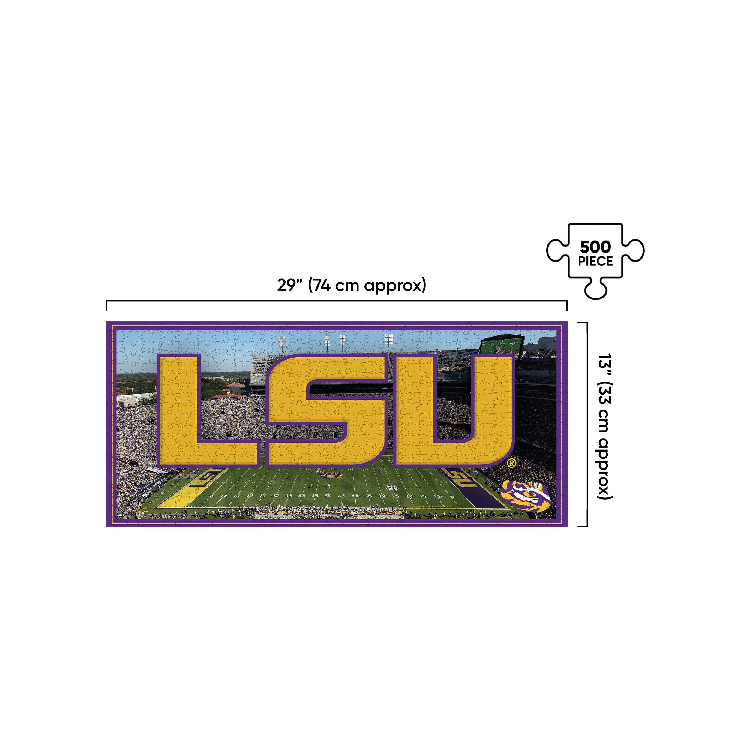 LSU Tigers NCAA 500 Piece Stadiumscape Jigsaw Puzzle PZLZ - Tiger Stadium - Image 2