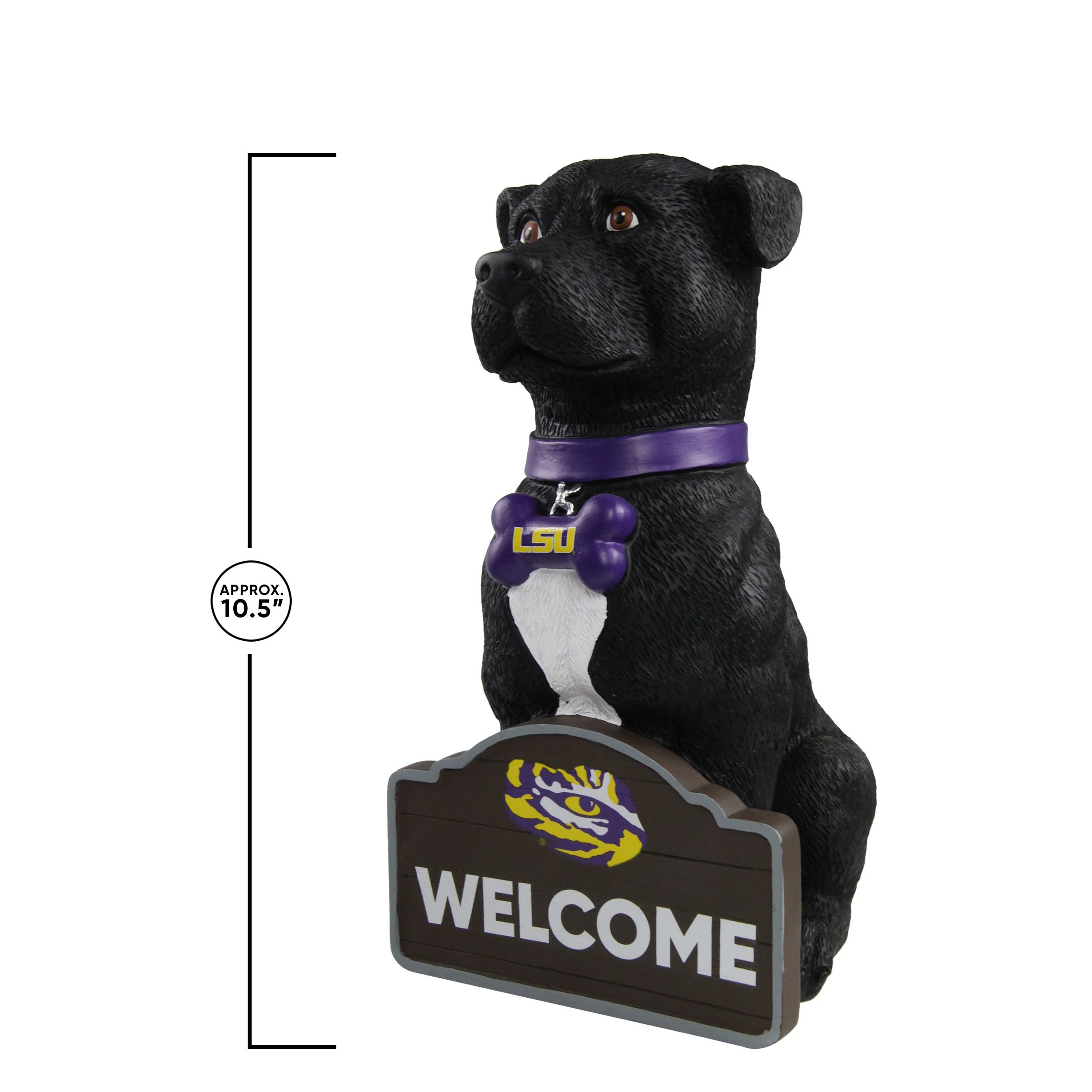 LSU Tigers NCAA American Staffordshire Terrier Statue - Image 2