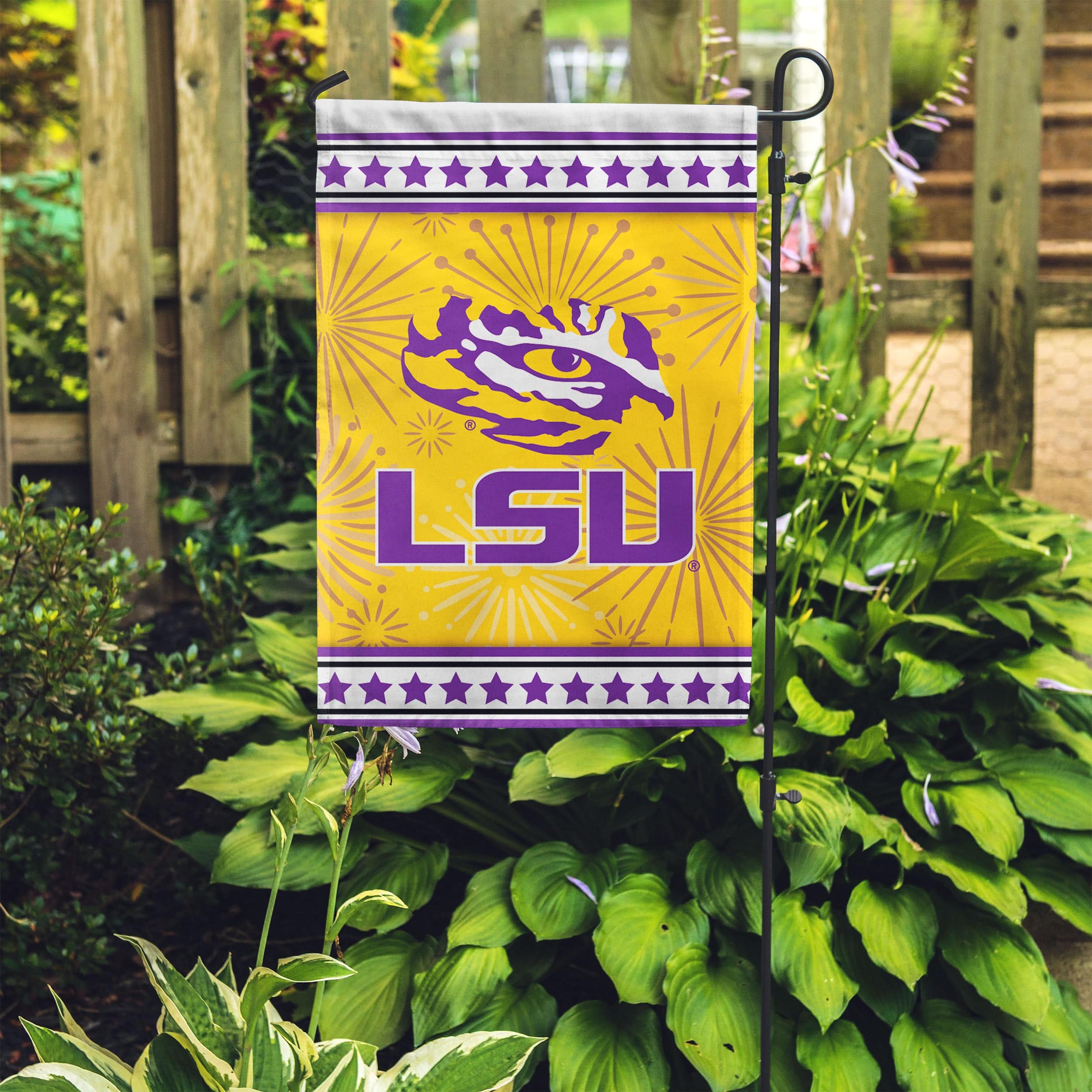 LSU Tigers NCAA Americana Garden Flag - Image 4