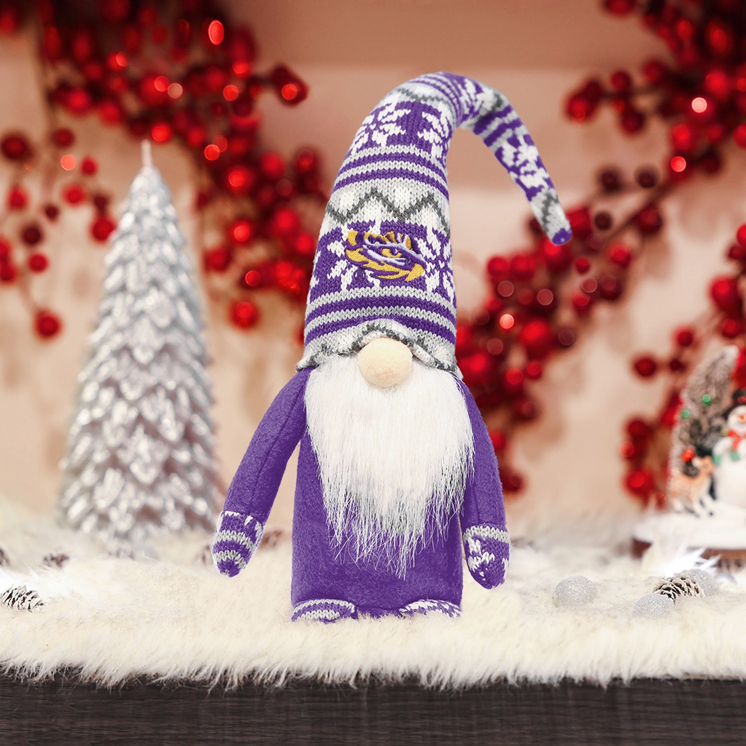 LSU Tigers NCAA Bent Hat Plush Gnome - Image 2