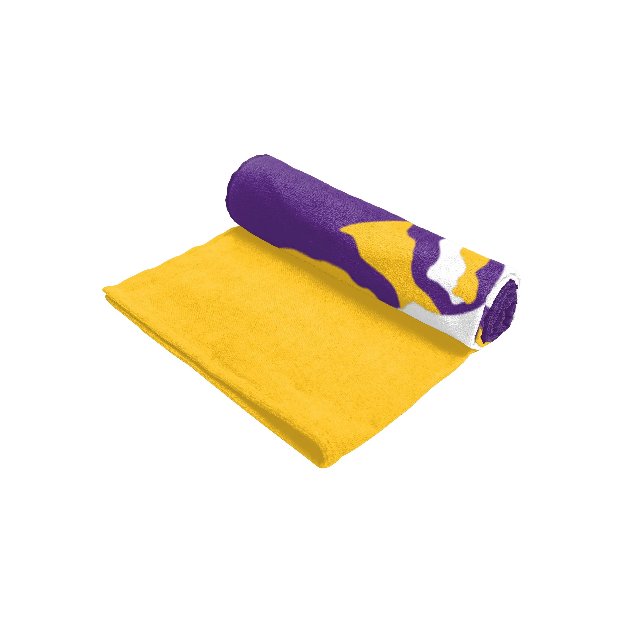 LSU Tigers NCAA Big Logo Beach Towel - Image 3