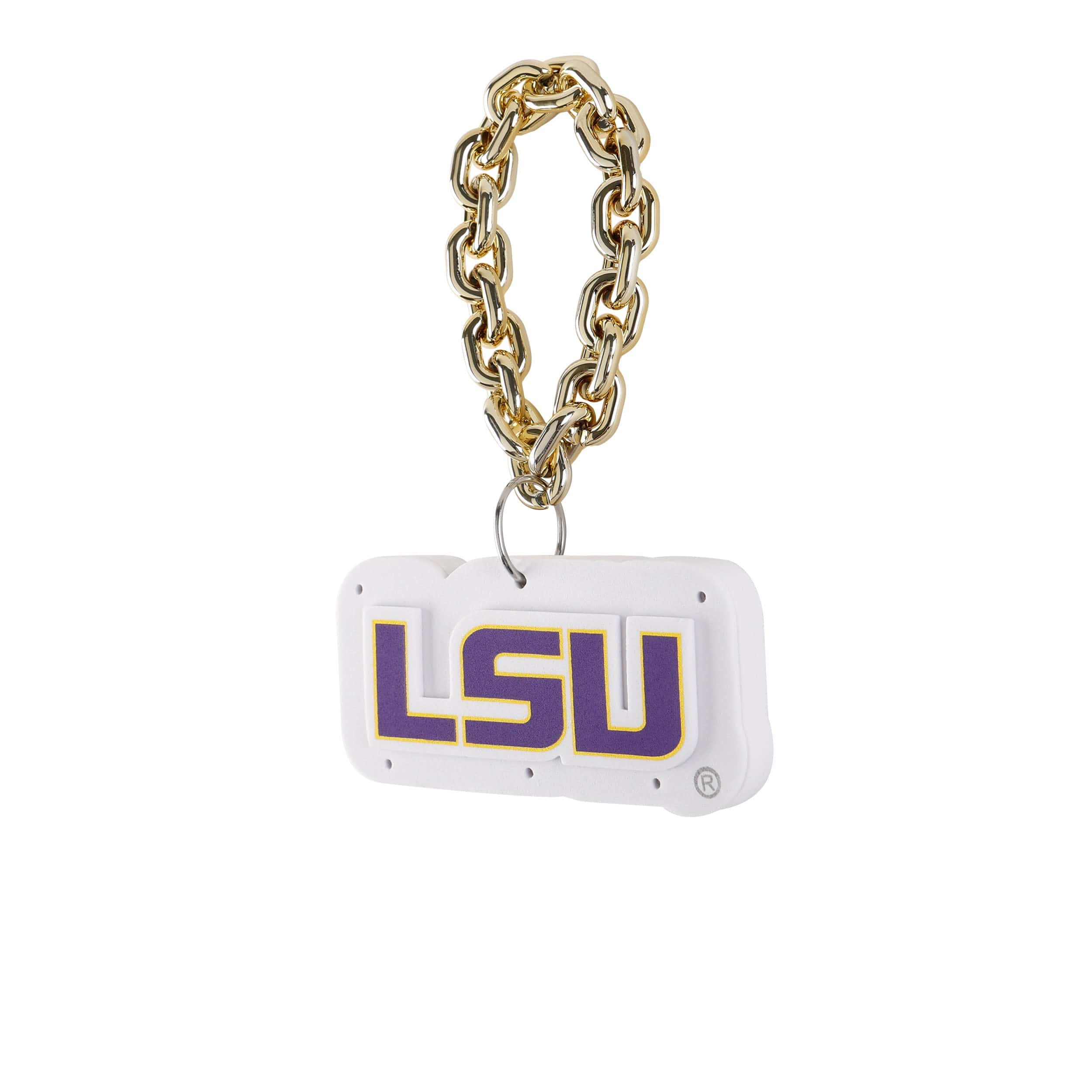 LSU Tigers NCAA Big Logo Light Up Chain Ornament - Image 2