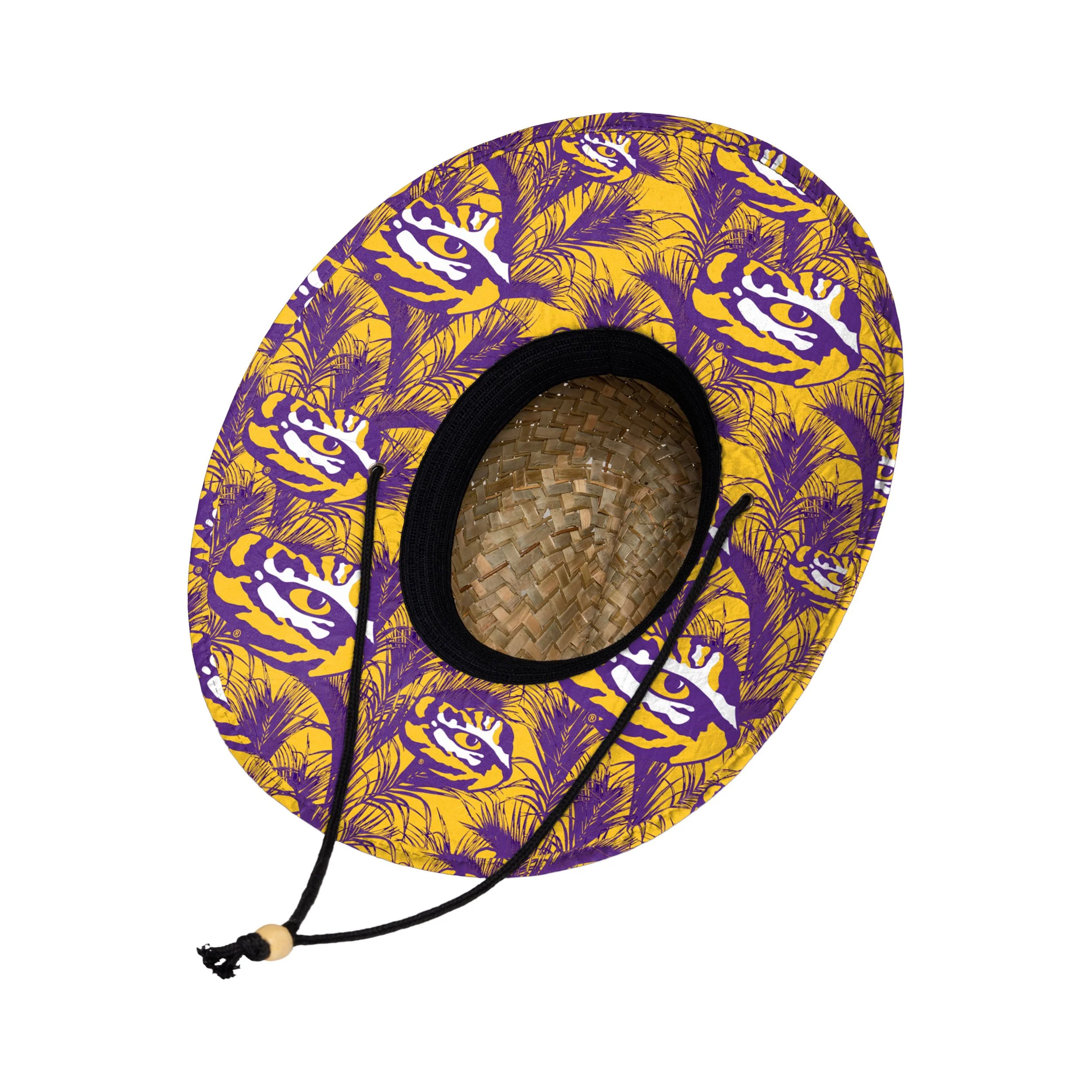 LSU Tigers NCAA Floral Straw Hat - Image 2
