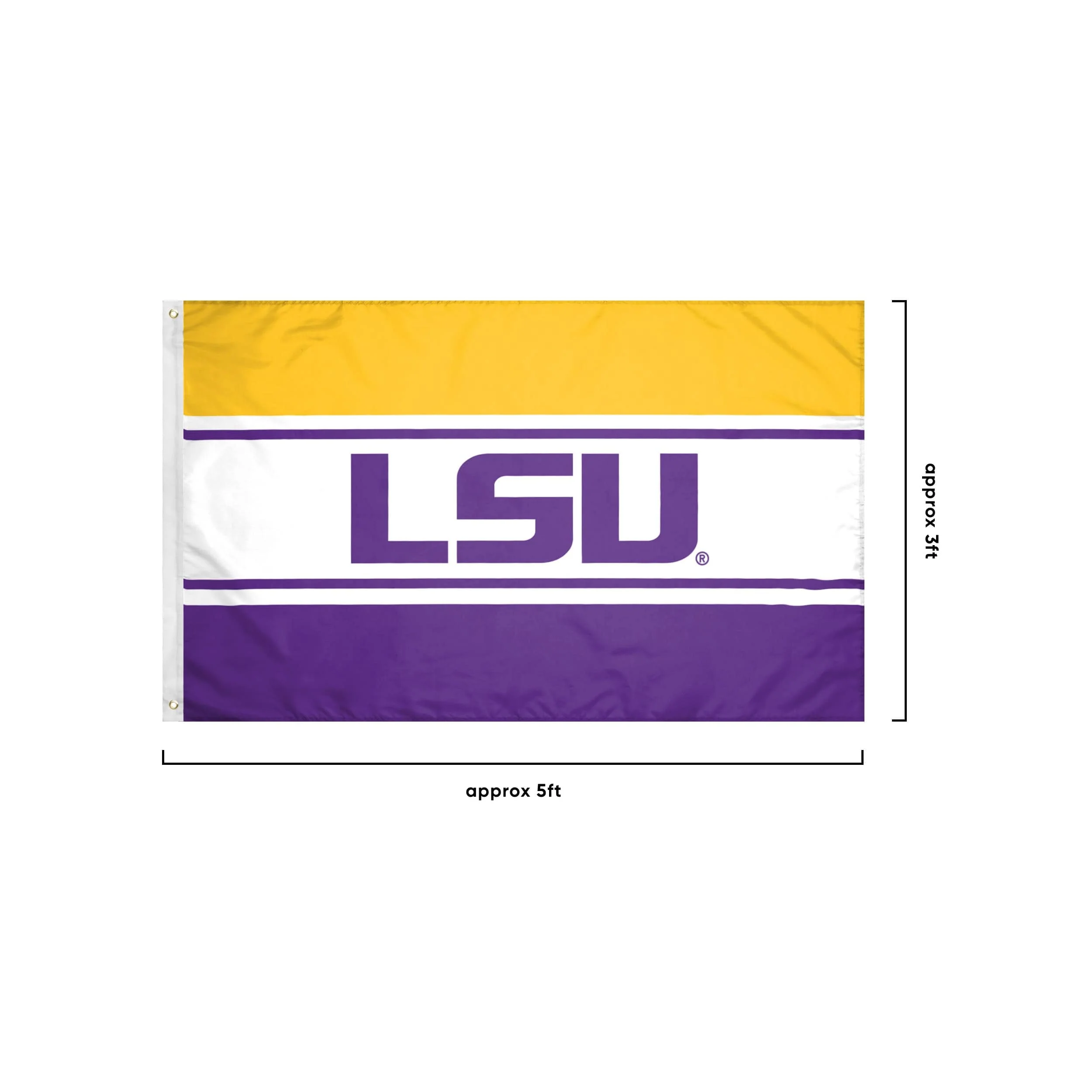 LSU Tigers NCAA Horizontal Flag - Image 4