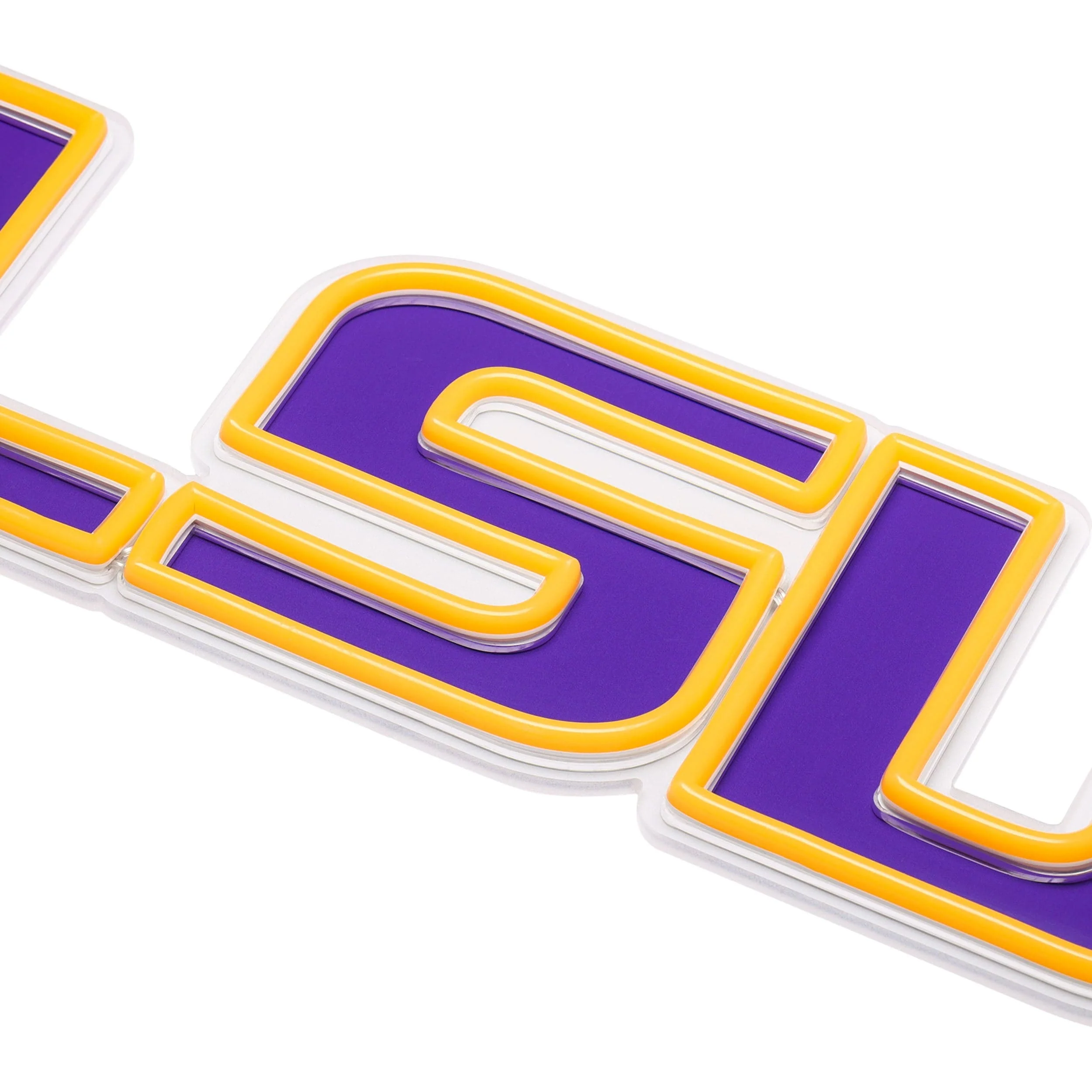 LSU Tigers NCAA LED Neon Light Up Team Logo Sign - Image 4