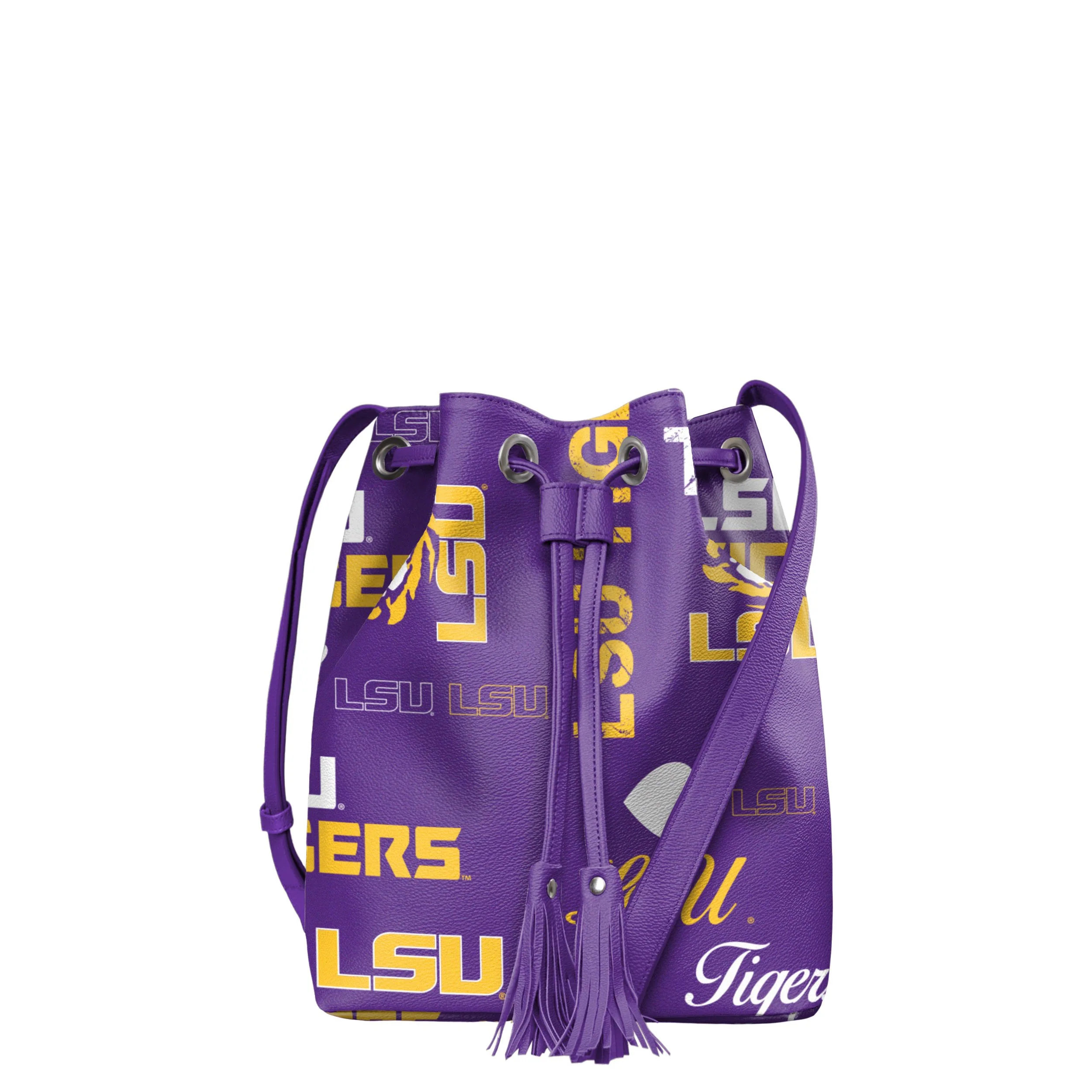 LSU Tigers NCAA Logo Love Cinch Purse