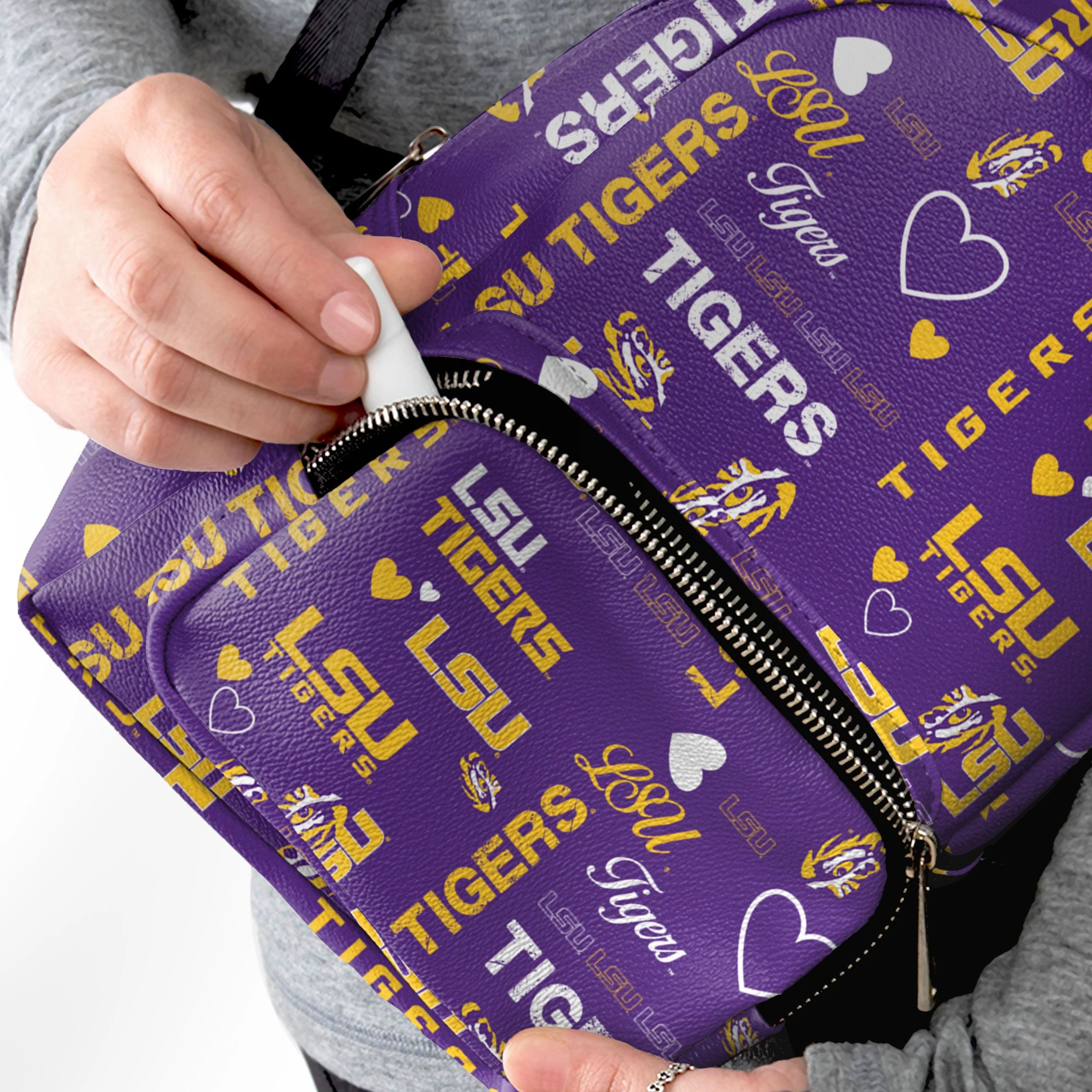 LSU Tigers NCAA Logo Love Mini Backpack - Image 3