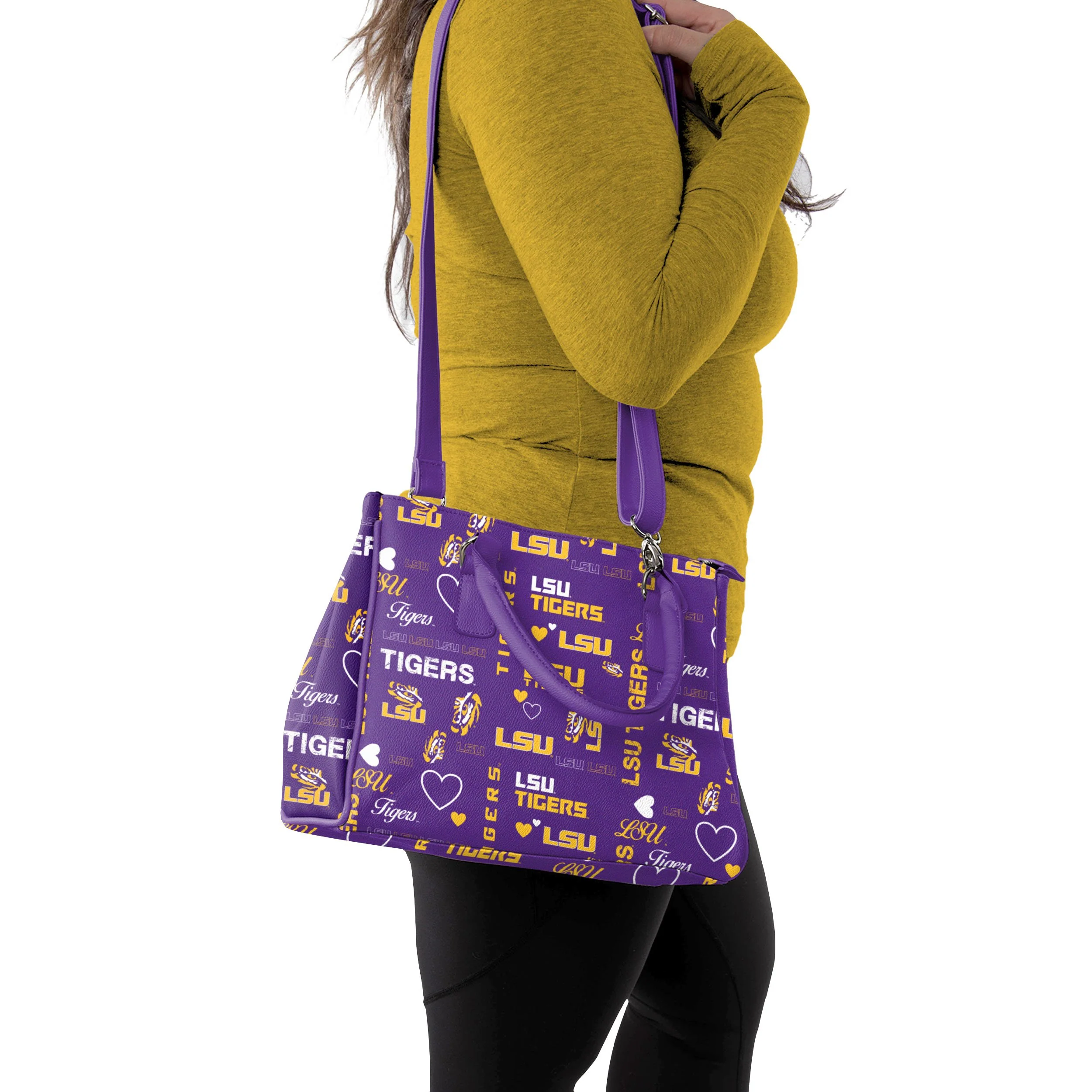 LSU Tigers NCAA Logo Love Purse - Image 2