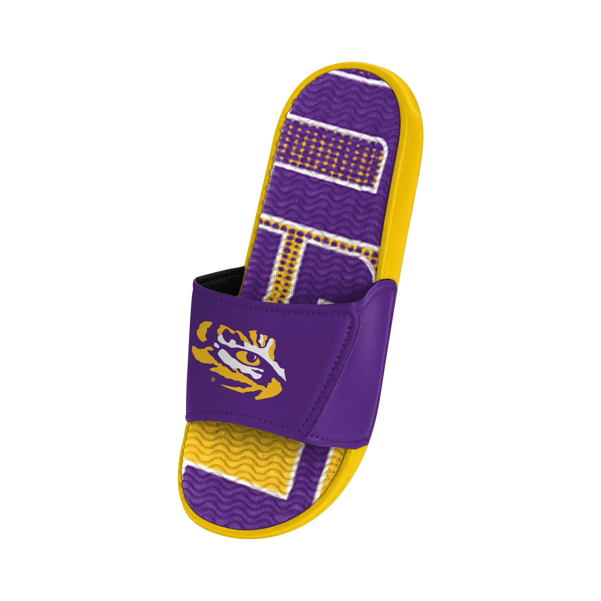 LSU Tigers NCAA Mens Gradient Wordmark Gel Slide - Image 3