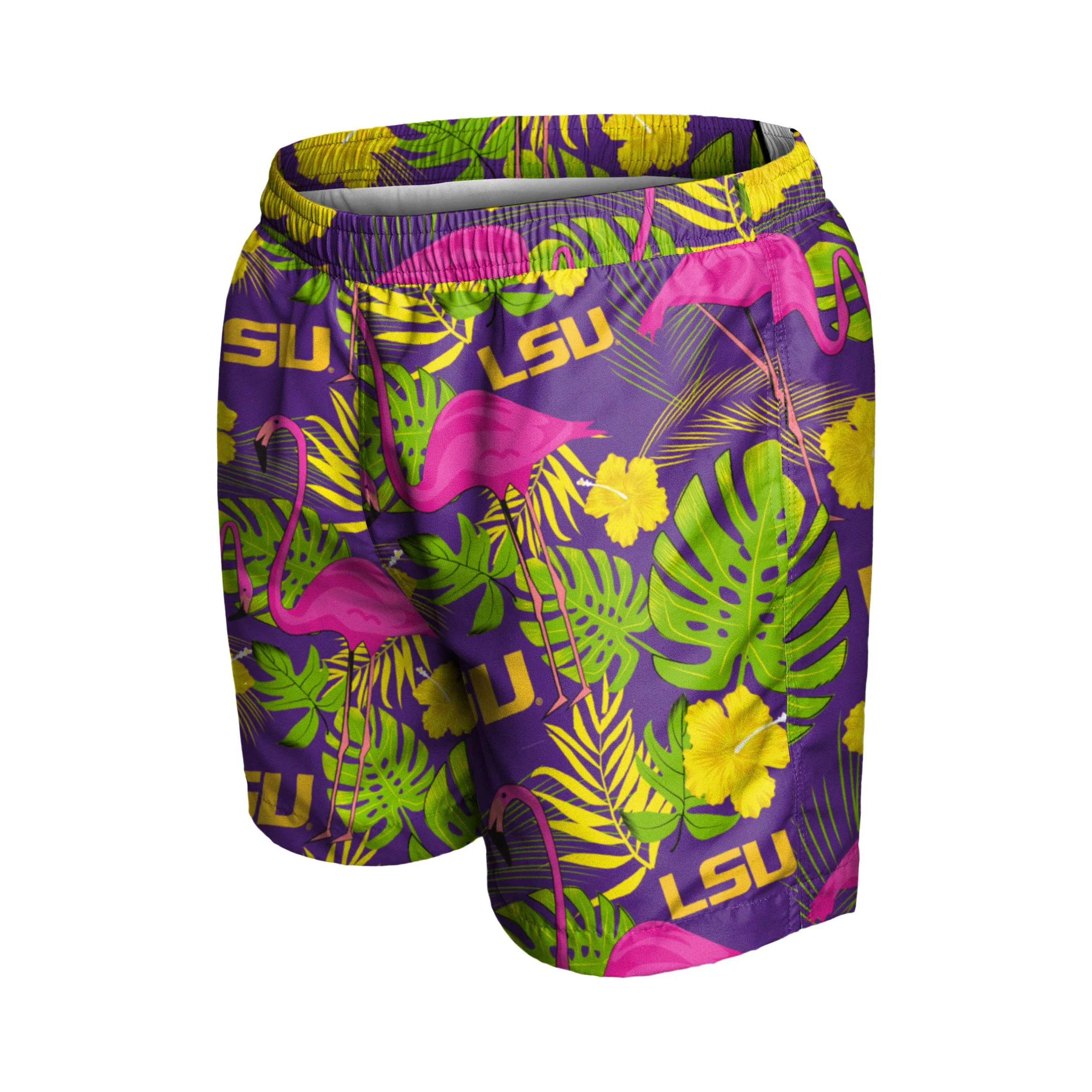 LSU Tigers NCAA Mens Highlights Swimming Trunks