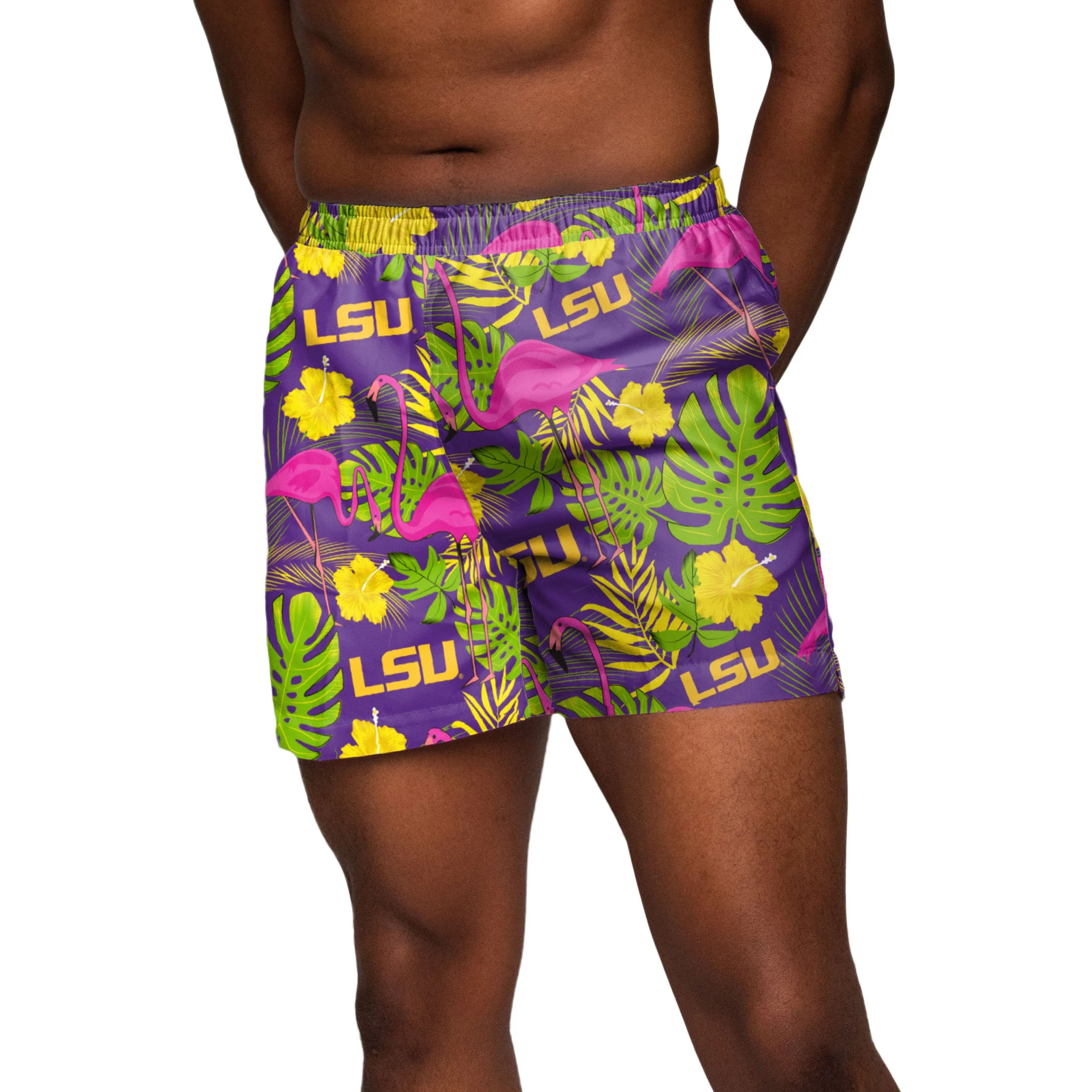LSU Tigers NCAA Mens Highlights Swimming Trunks - Image 2