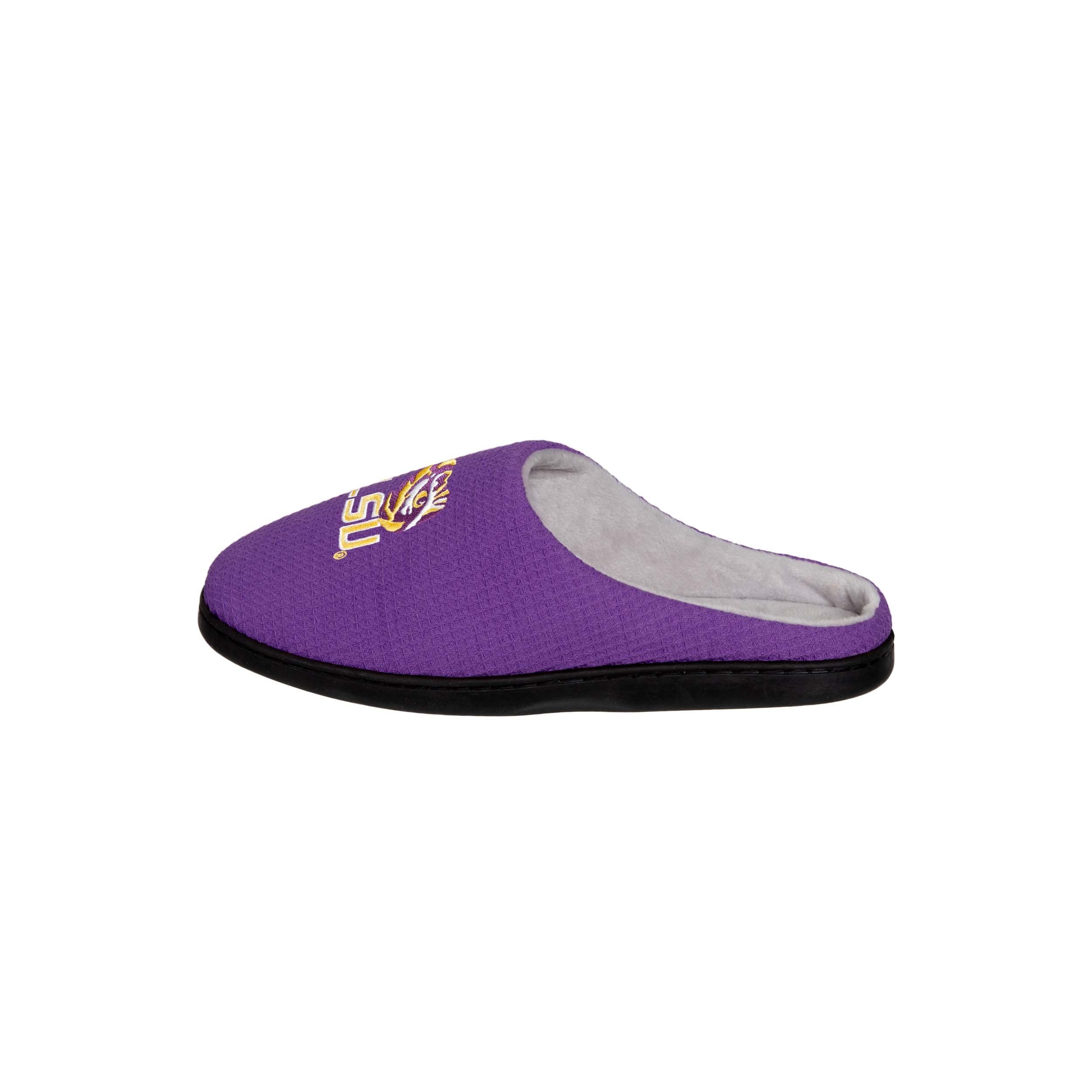 LSU Tigers NCAA Mens Memory Foam Slide Slippers - Image 4
