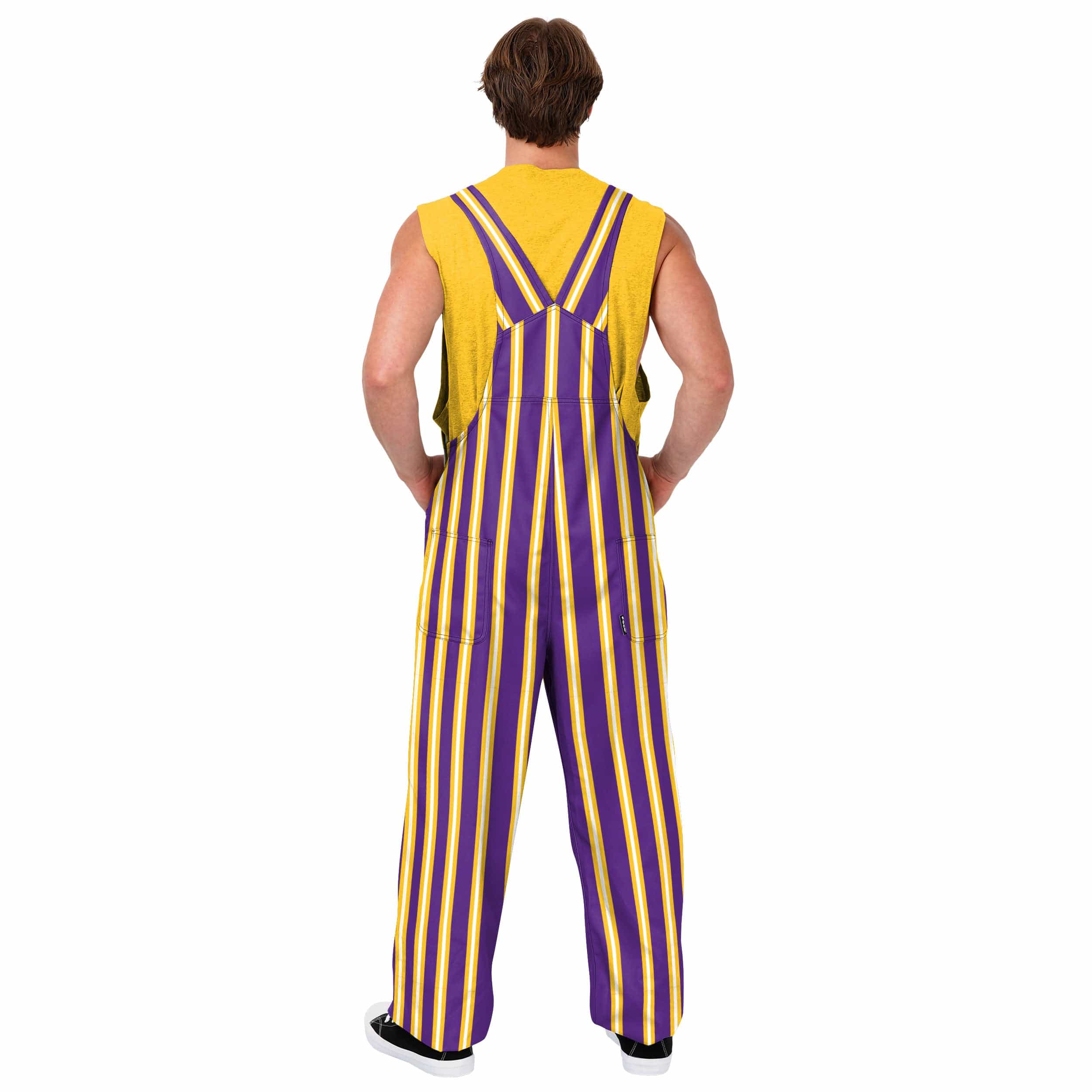 LSU Tigers NCAA Mens Sideline Spirit Bib Overalls - Image 2