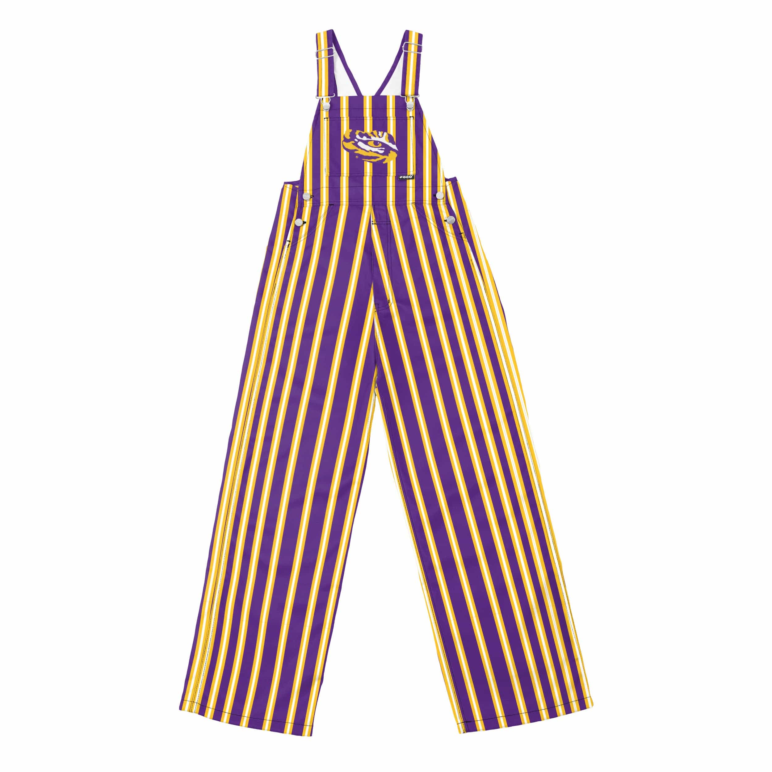 LSU Tigers NCAA Mens Sideline Spirit Bib Overalls - Image 7