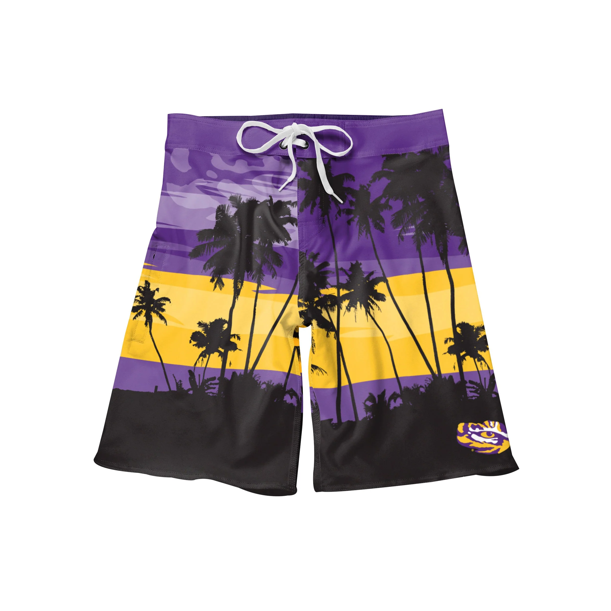 LSU Tigers NCAA Mens Sunset Boardshorts - Image 4