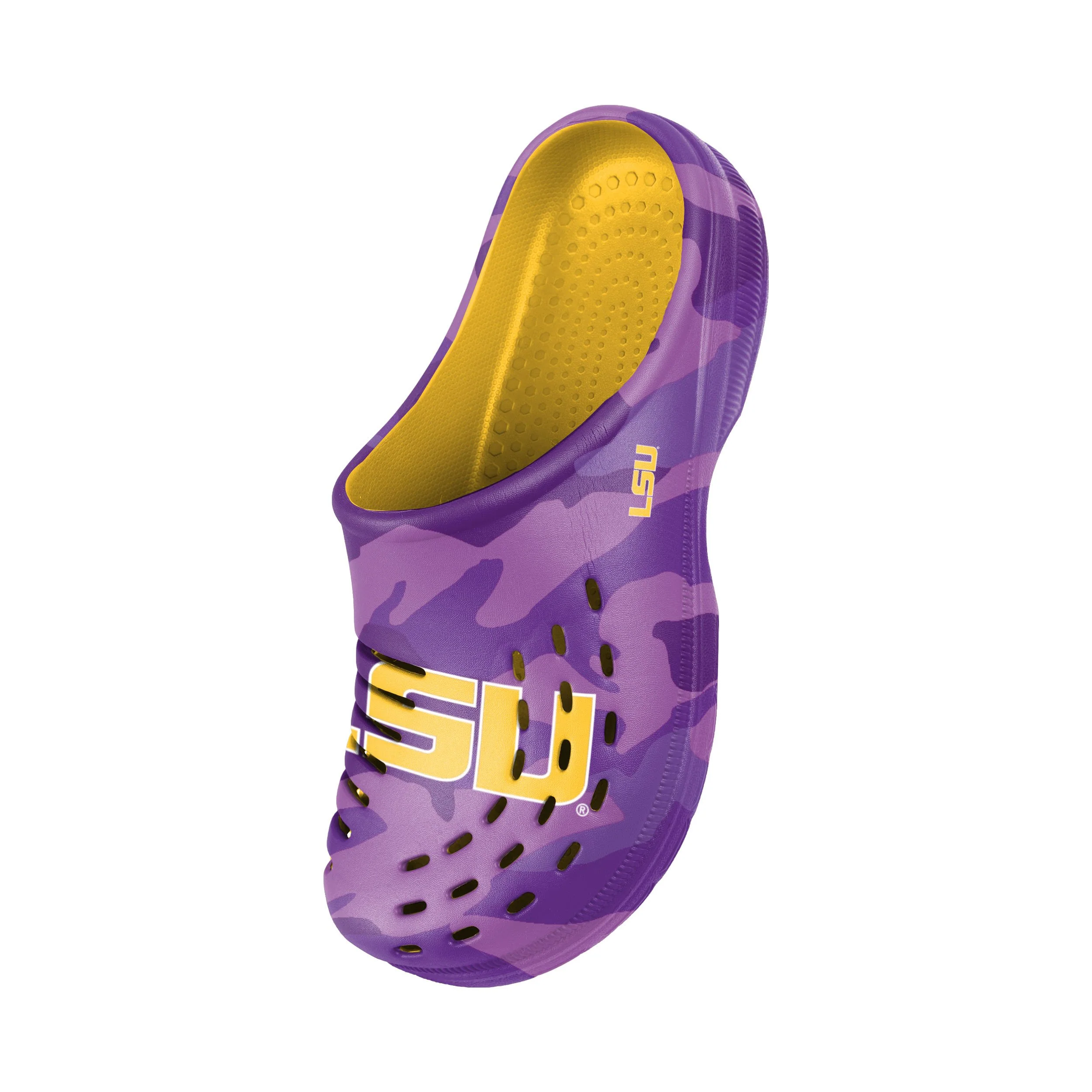 LSU Tigers NCAA Mens Tonal Camo Clog - Image 3