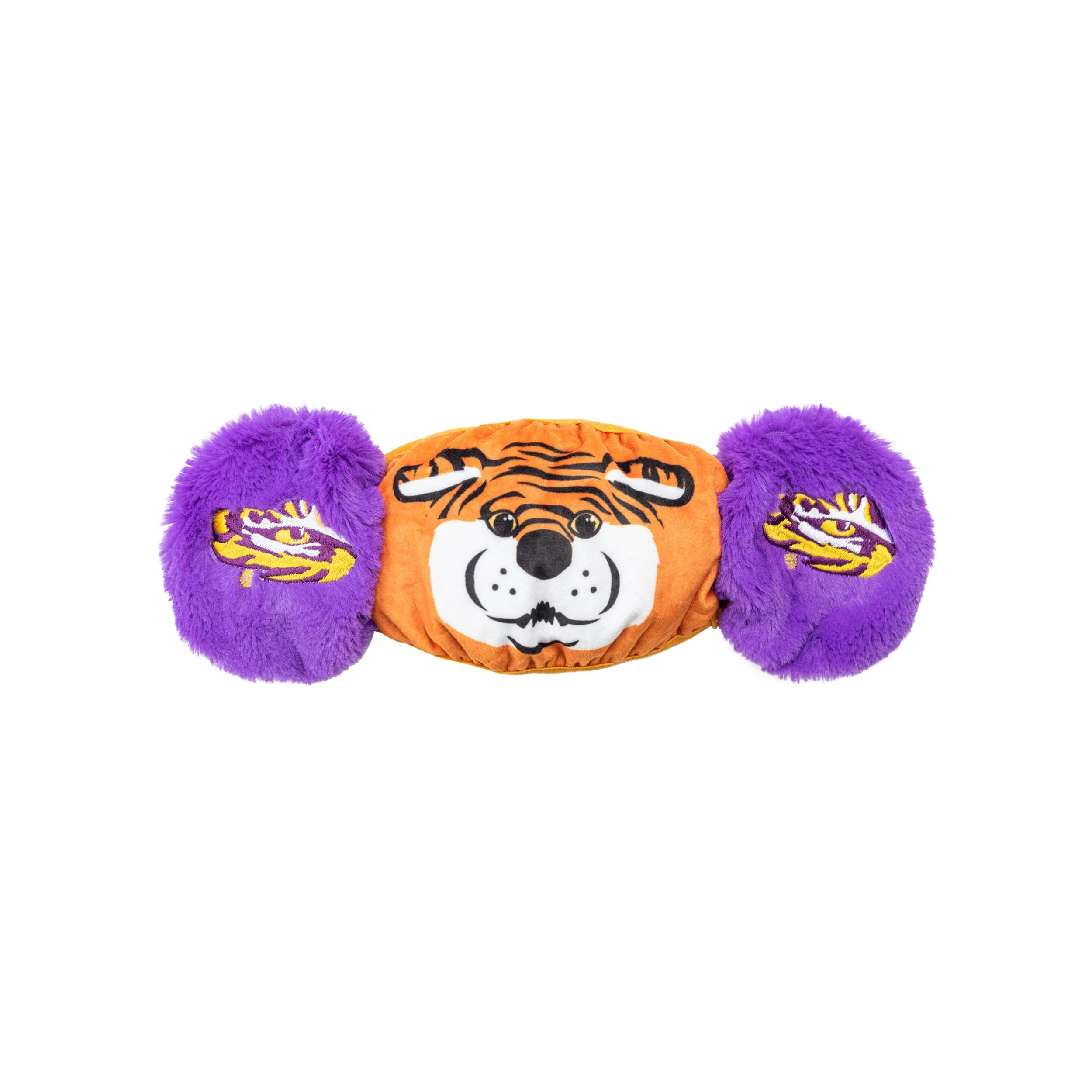 LSU Tigers NCAA Mike The Tiger Mascot Earmuff Face Cover - Image 4