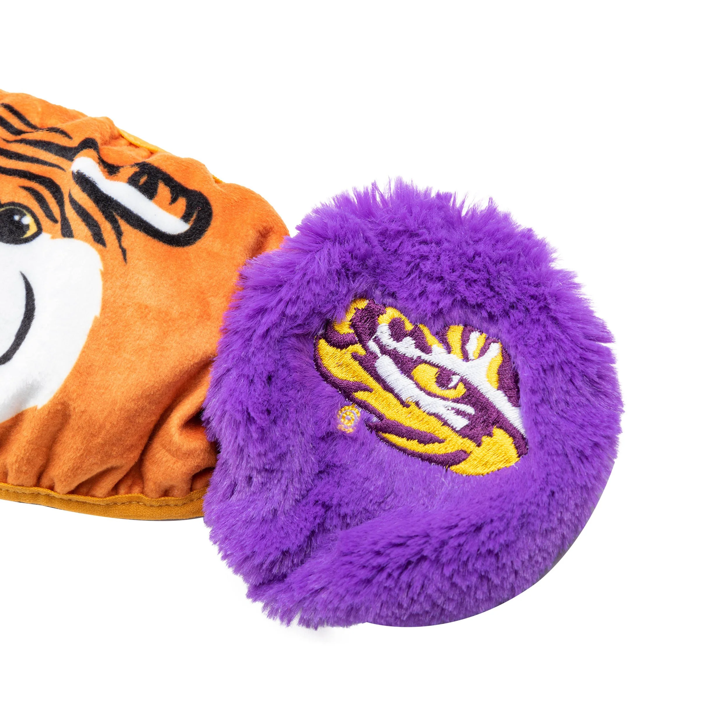LSU Tigers NCAA Mike The Tiger Mascot Earmuff Face Cover - Image 6