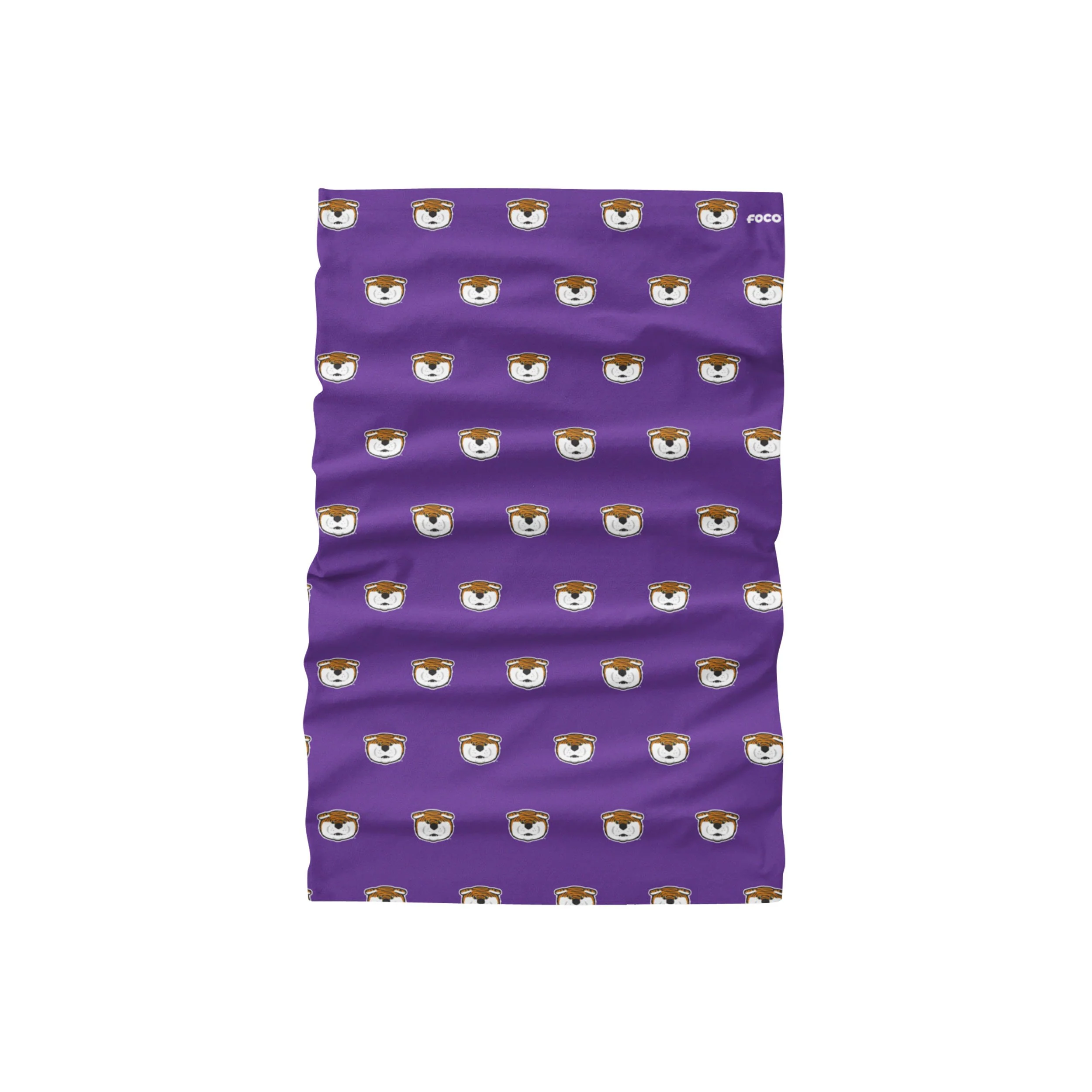 LSU Tigers NCAA Mike The Tiger Mini Print Mascot Gaiter Scarf - Image 2