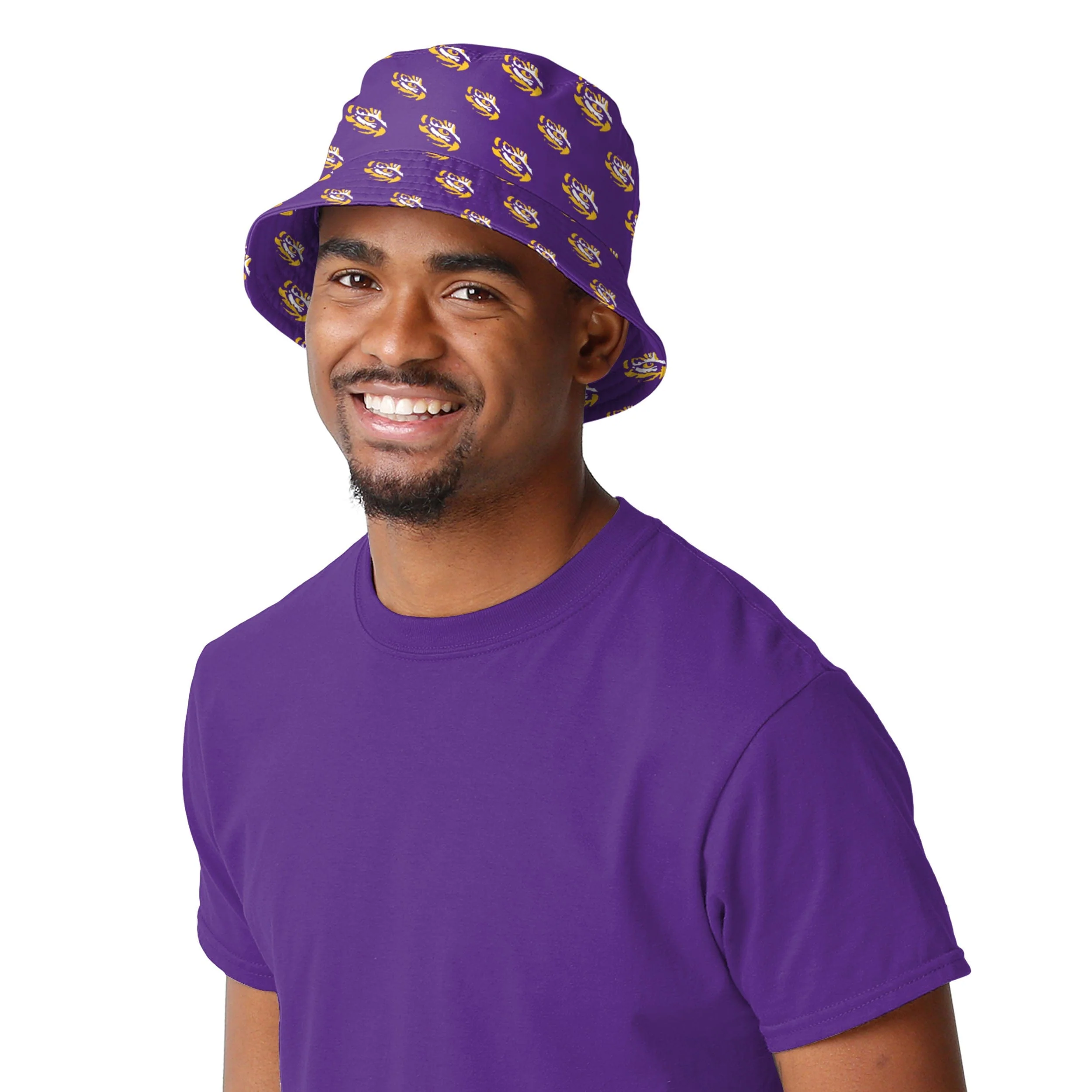 LSU Tigers NCAA Mini Print Bucket Hat - Image 2