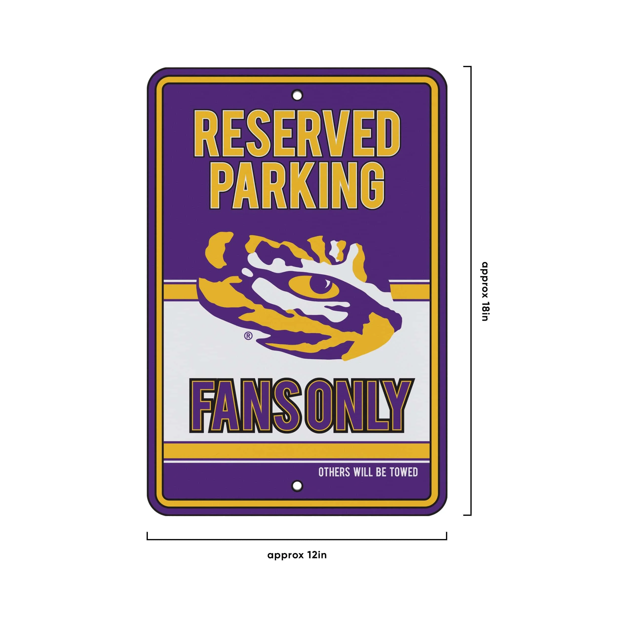LSU Tigers NCAA Road Sign - Image 4