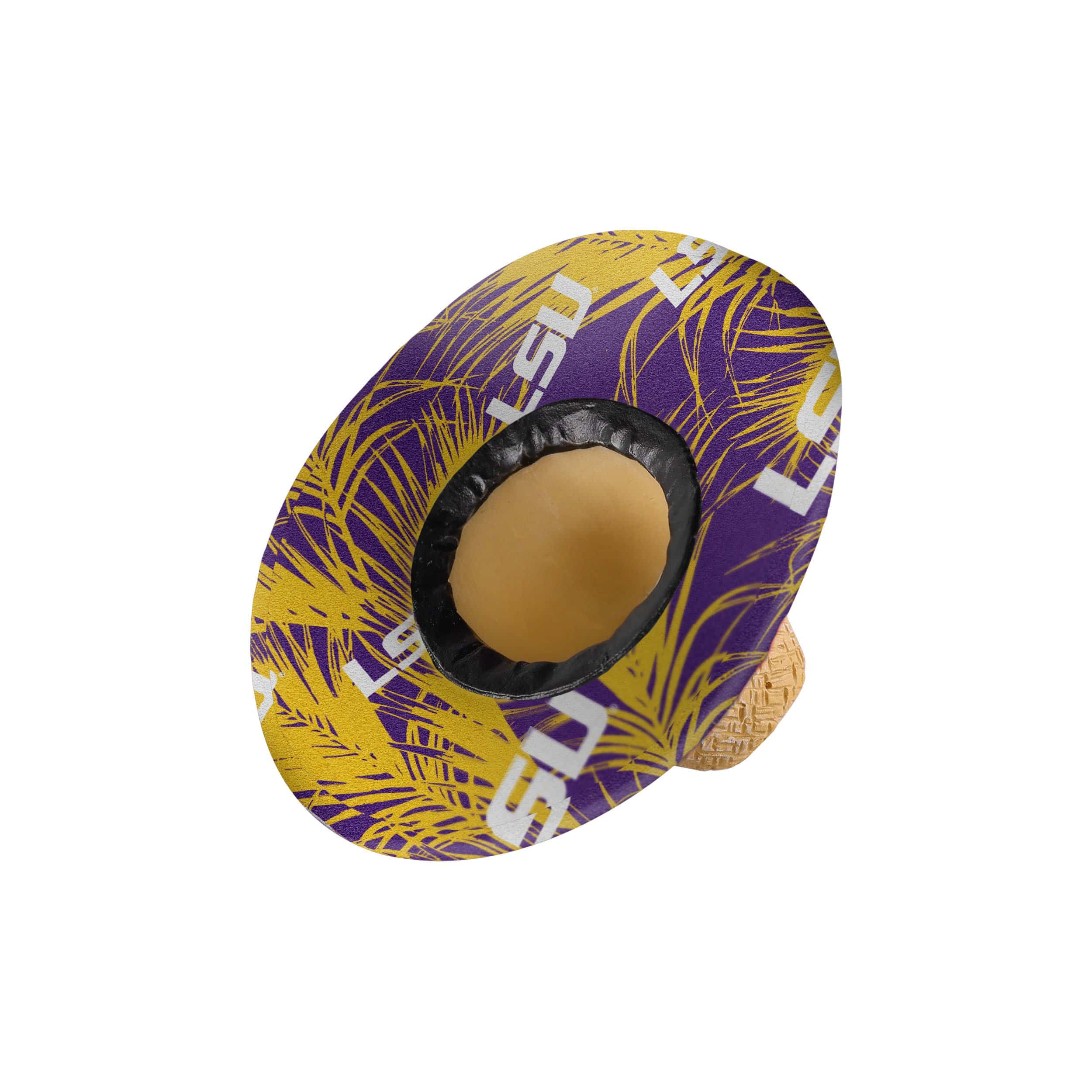 LSU Tigers NCAA Straw Hat Ornament - Image 2