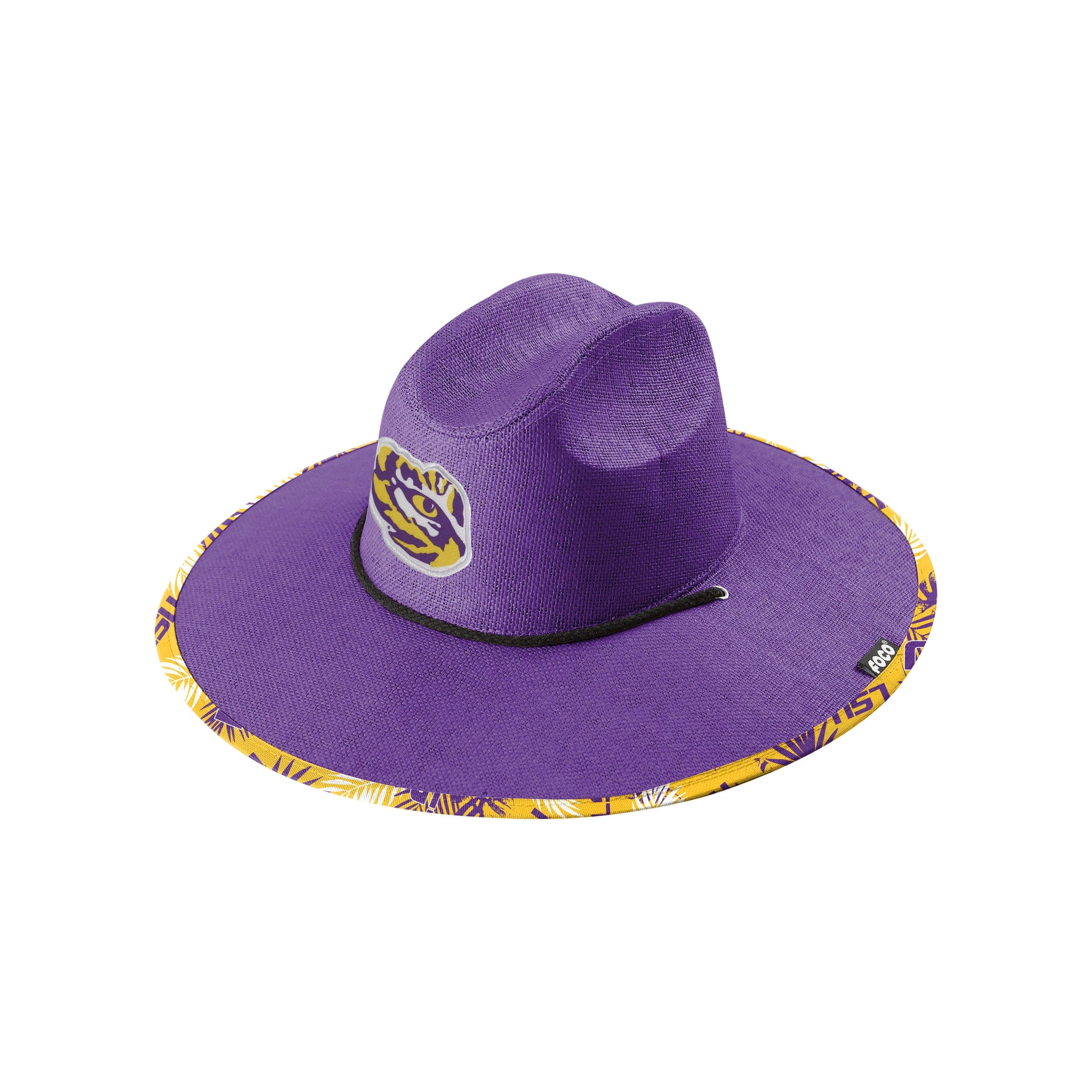 LSU Tigers NCAA Team Color Straw Hat - Image 3