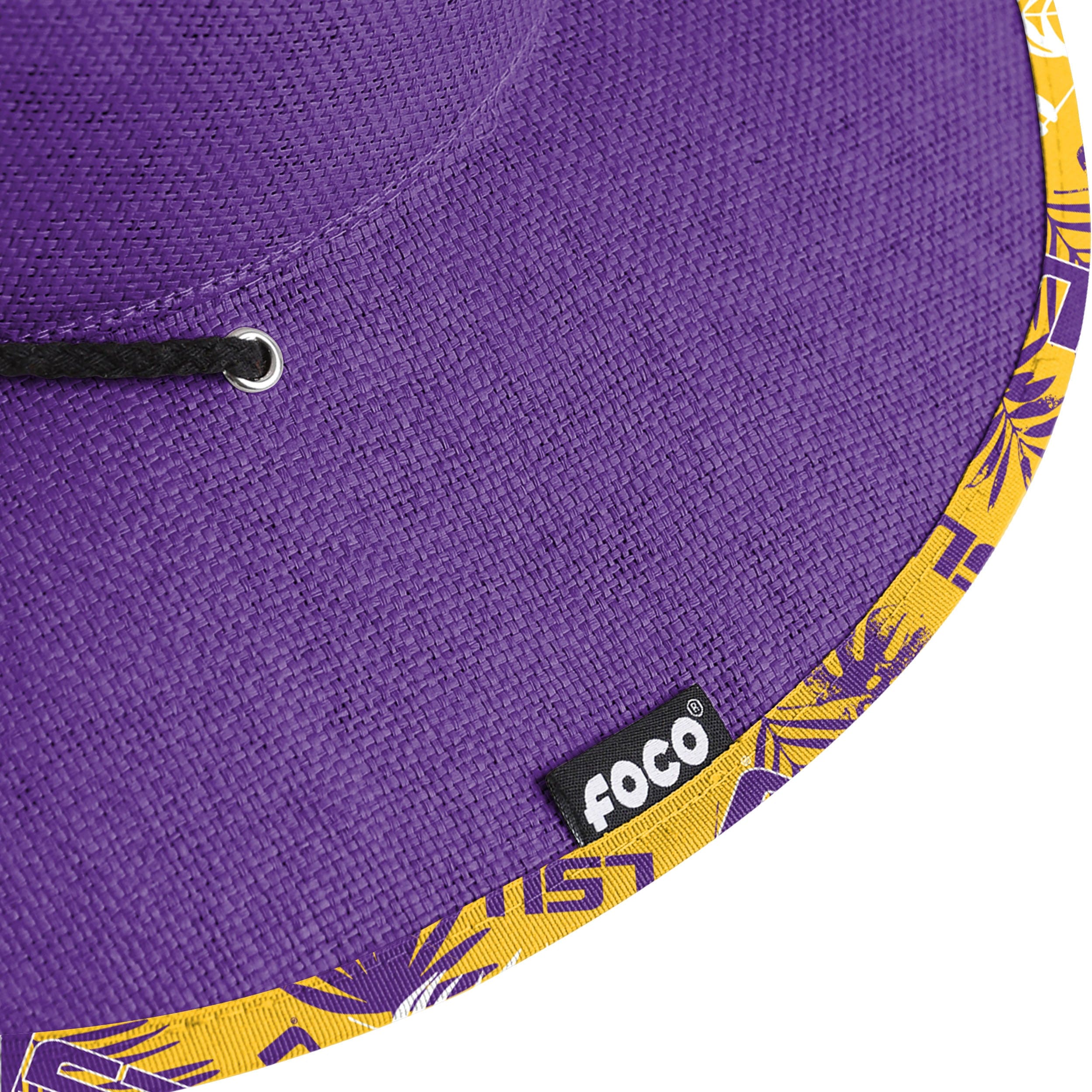 LSU Tigers NCAA Team Color Straw Hat - Image 7
