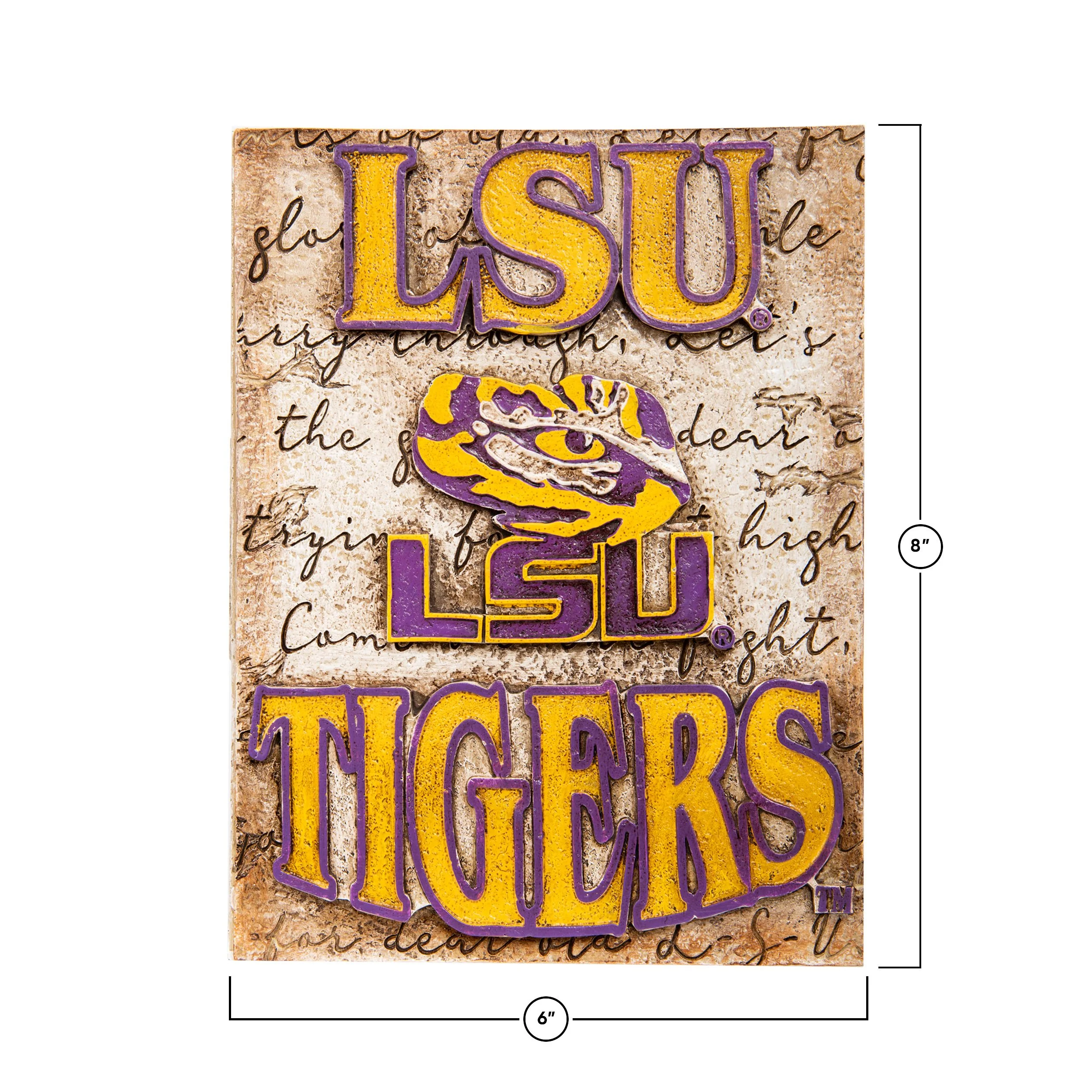 LSU Tigers NCAA Team Logo Wall Plaque - Image 3