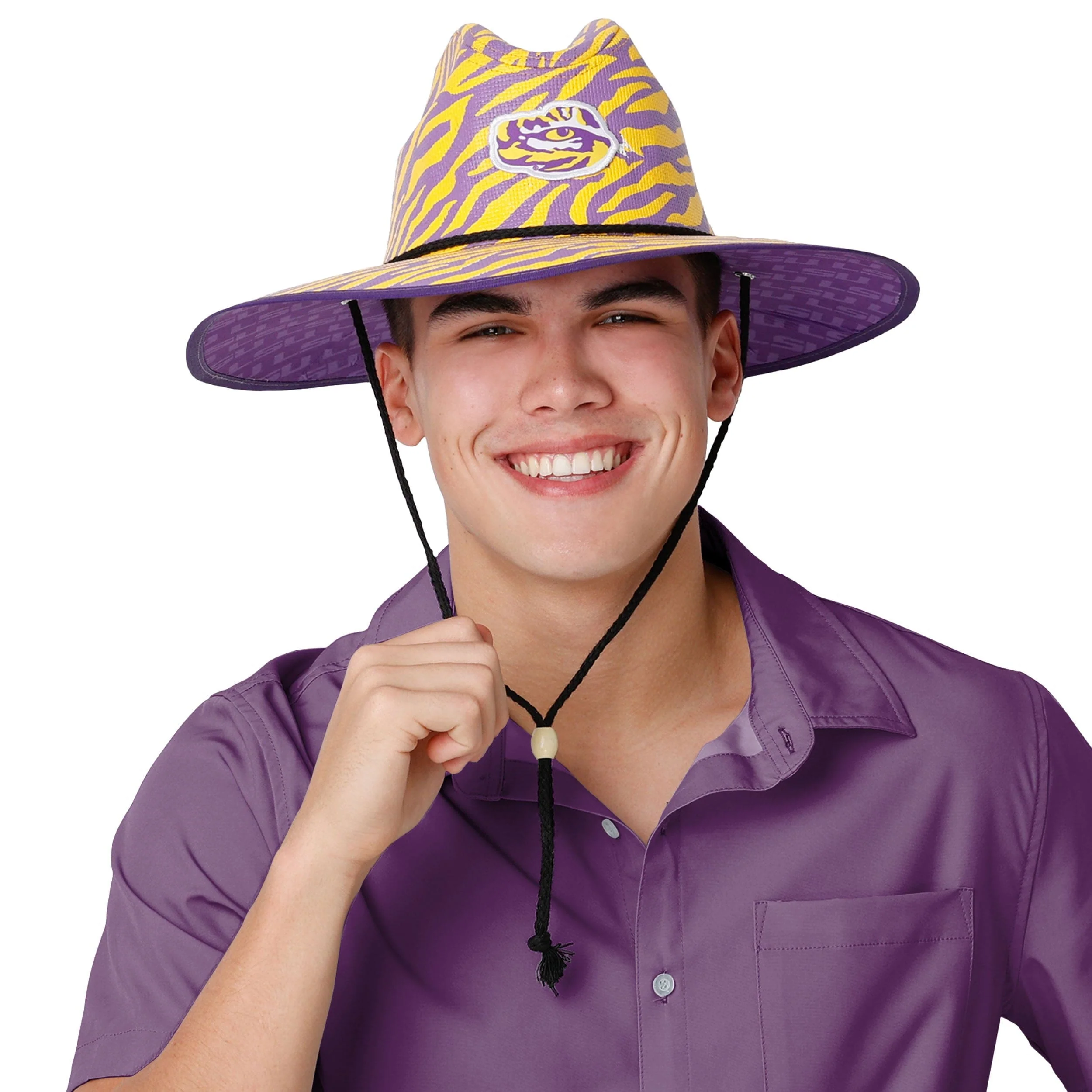 LSU Tigers NCAA Thematic Straw Hat - Image 5