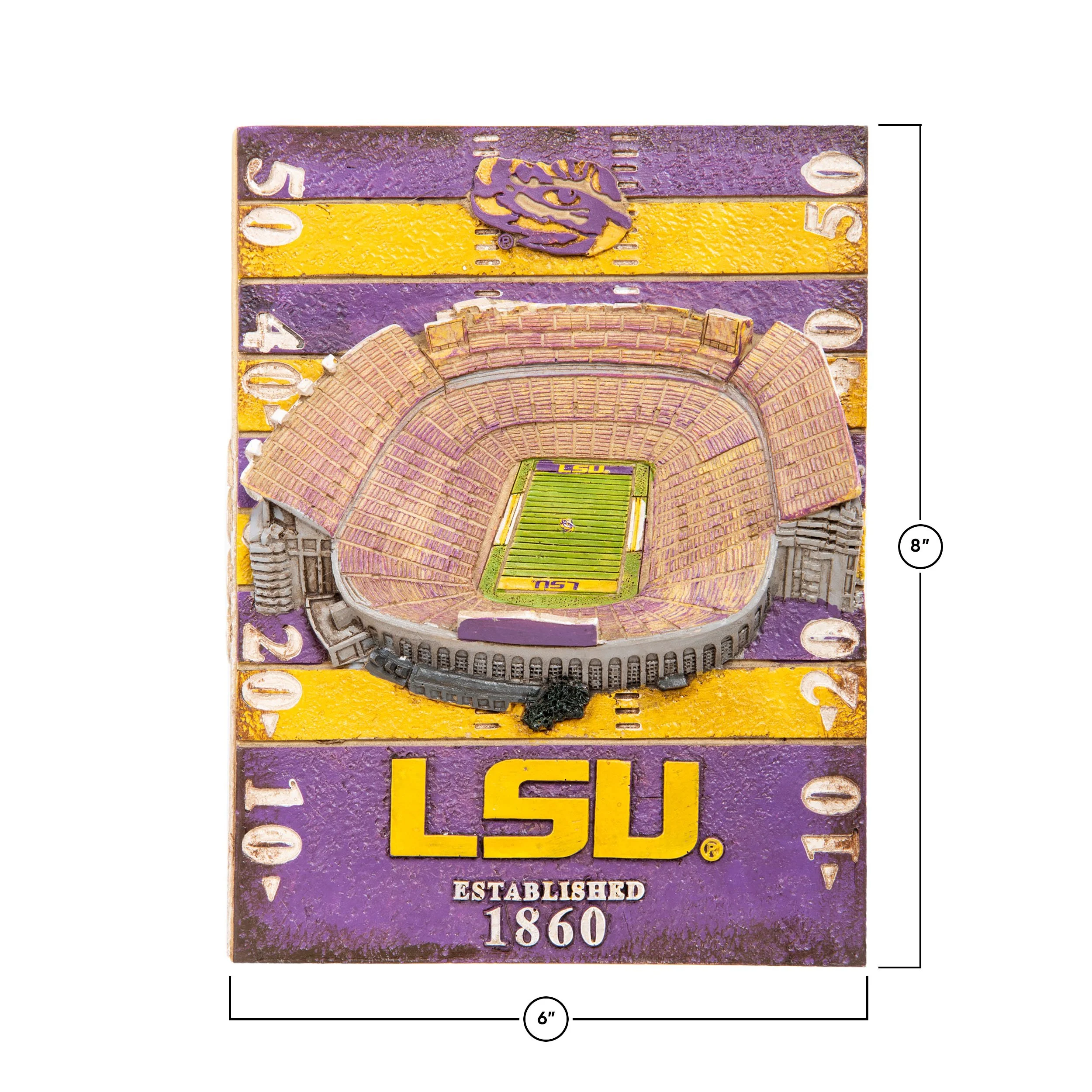 LSU Tigers NCAA Tiger Stadium Wall Plaque - Image 3