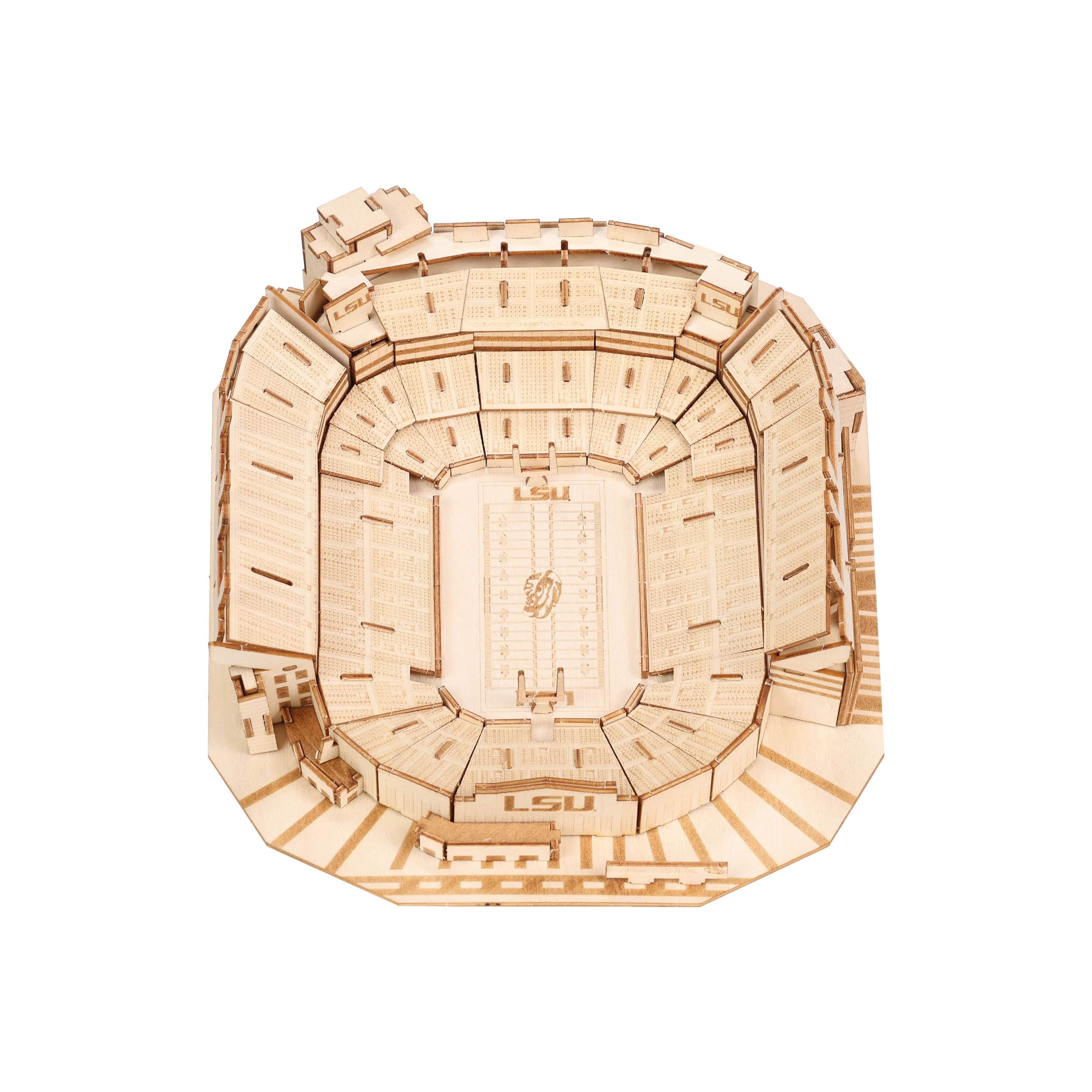 LSU Tigers NCAA Tiger Stadium Wood PZLZ Stadium