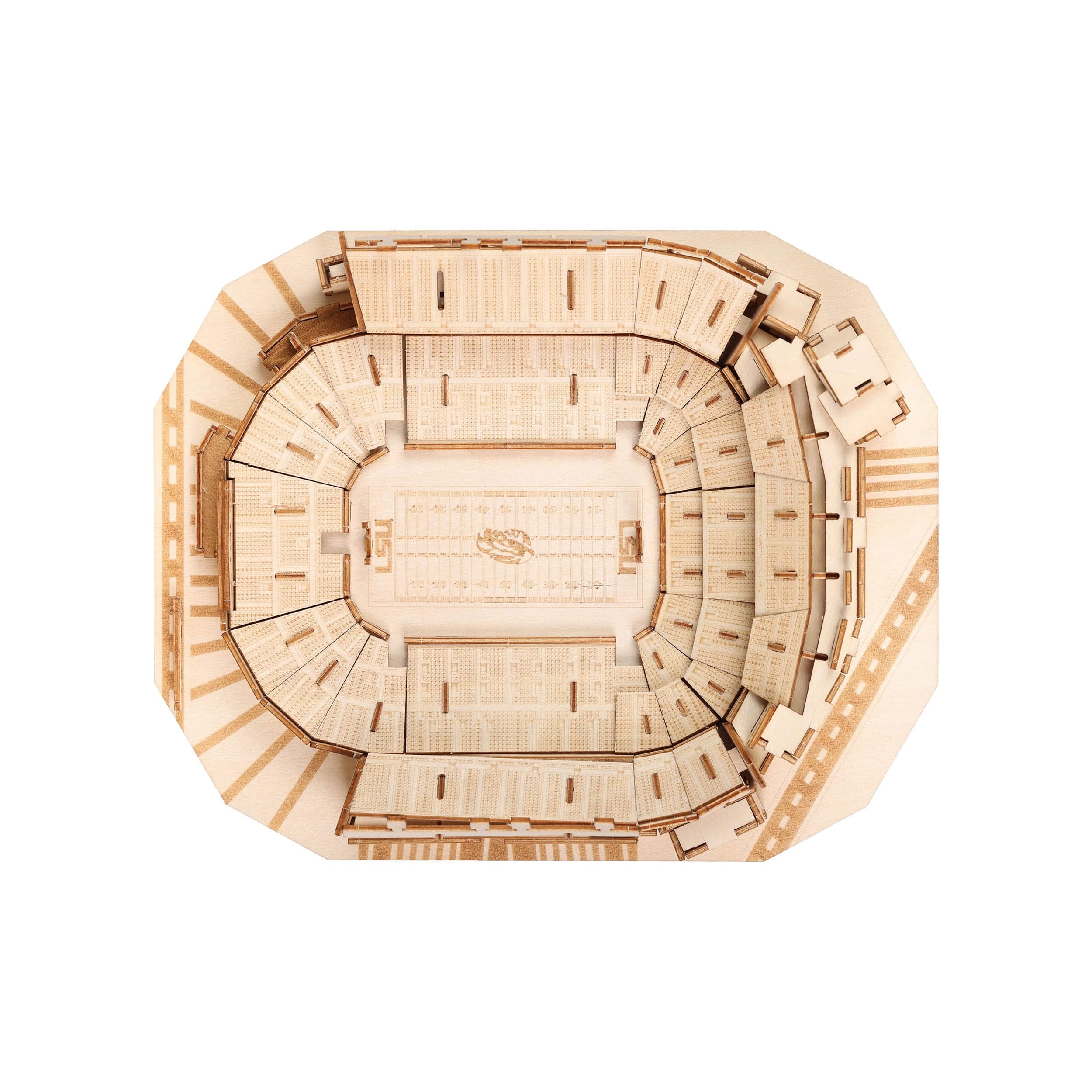 LSU Tigers NCAA Tiger Stadium Wood PZLZ Stadium - Image 5