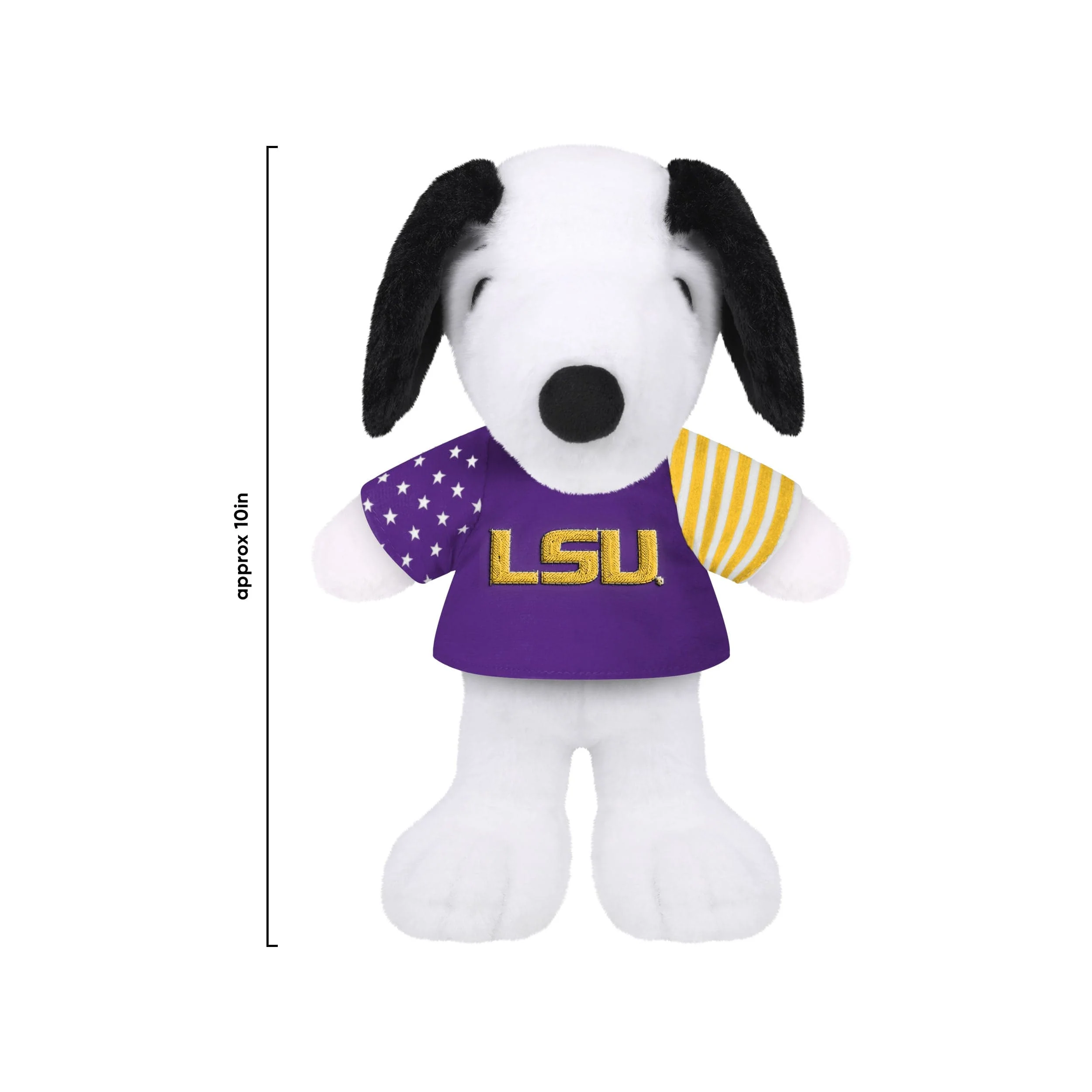 LSU Tigers NCAA USA Flag Snoopy Peanuts Team Jersey Plush - Image 3