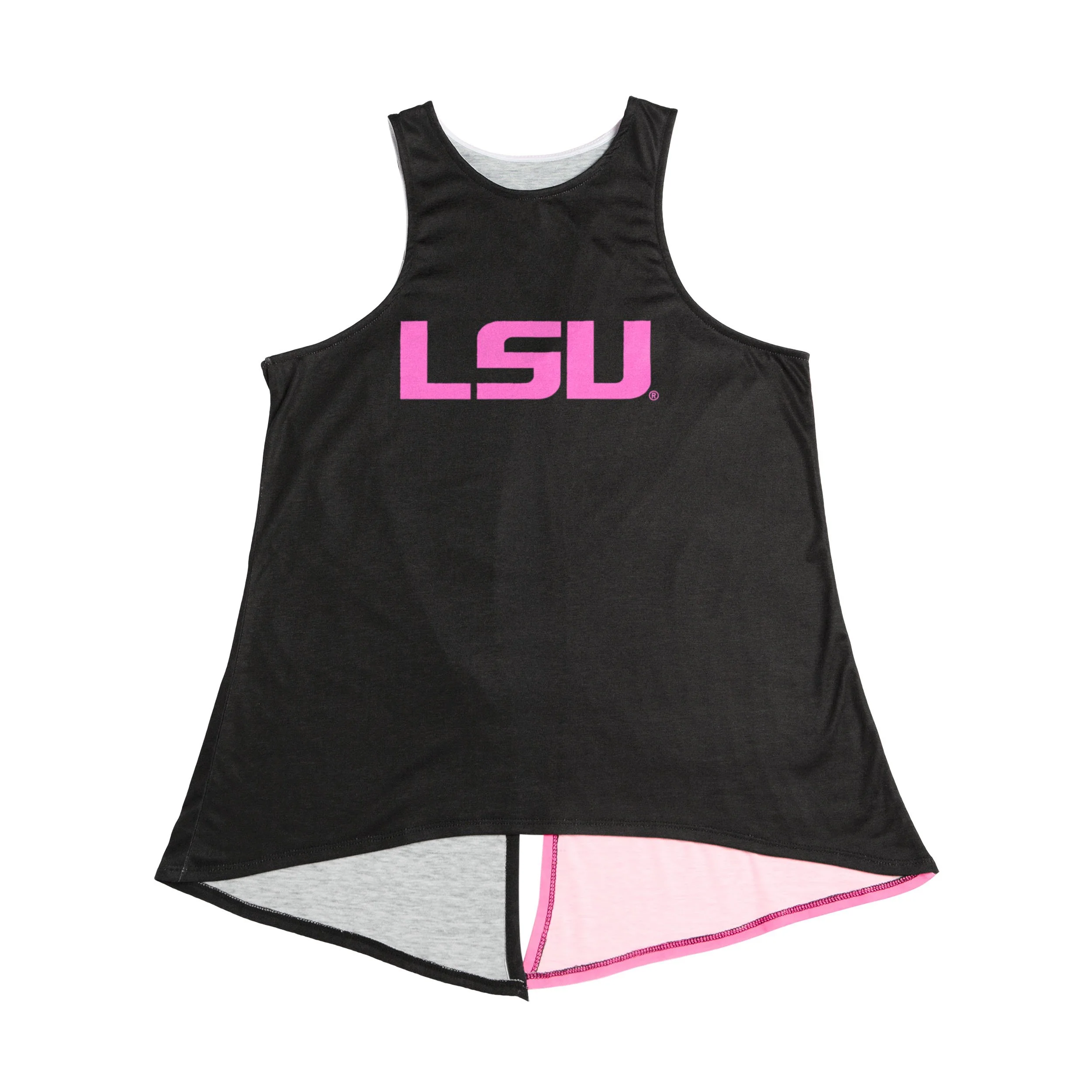LSU Tigers NCAA Womens Highlights Tie-Breaker Sleeveless Top - Image 4