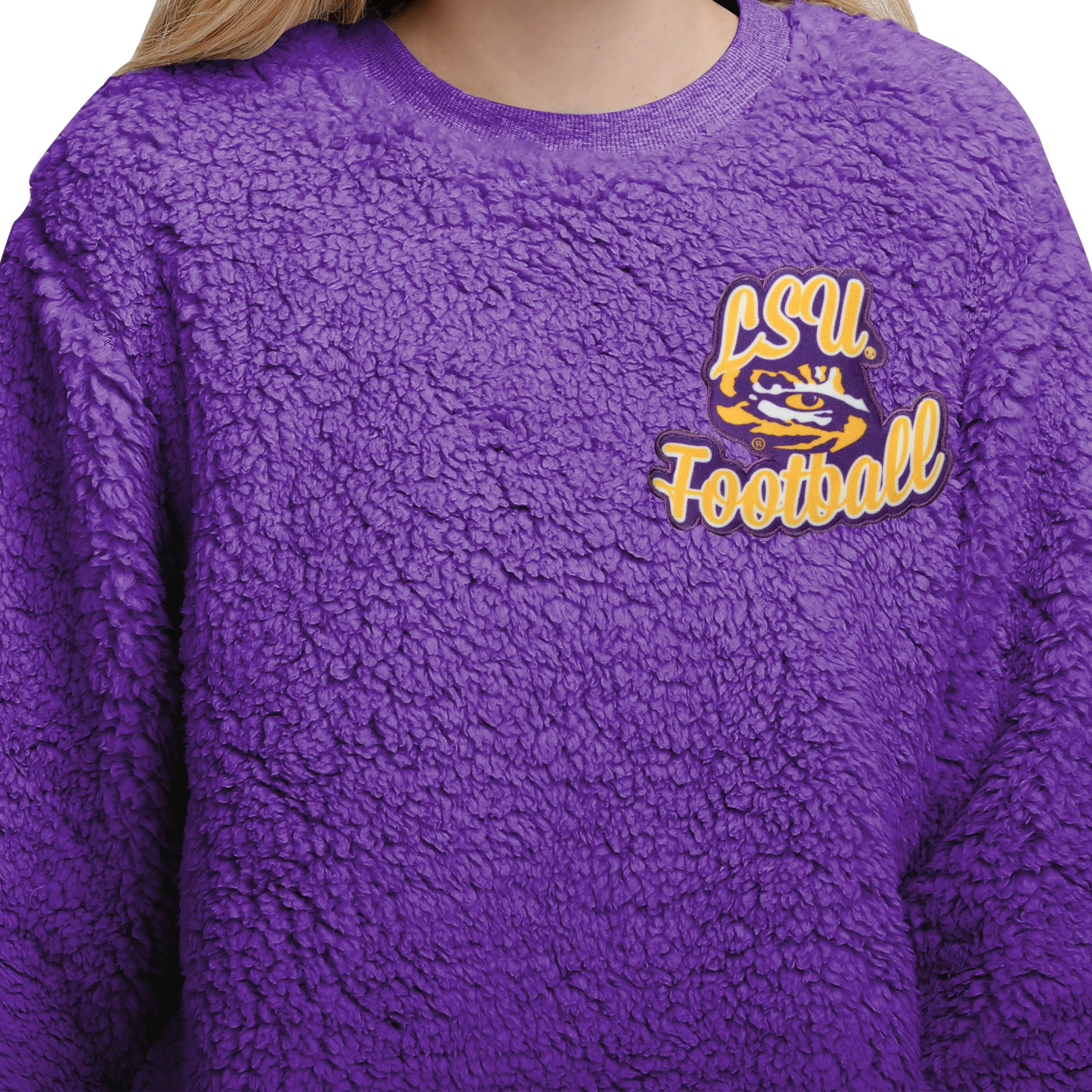 LSU Tigers NCAA Womens Sherpa Lounge Set - Image 3