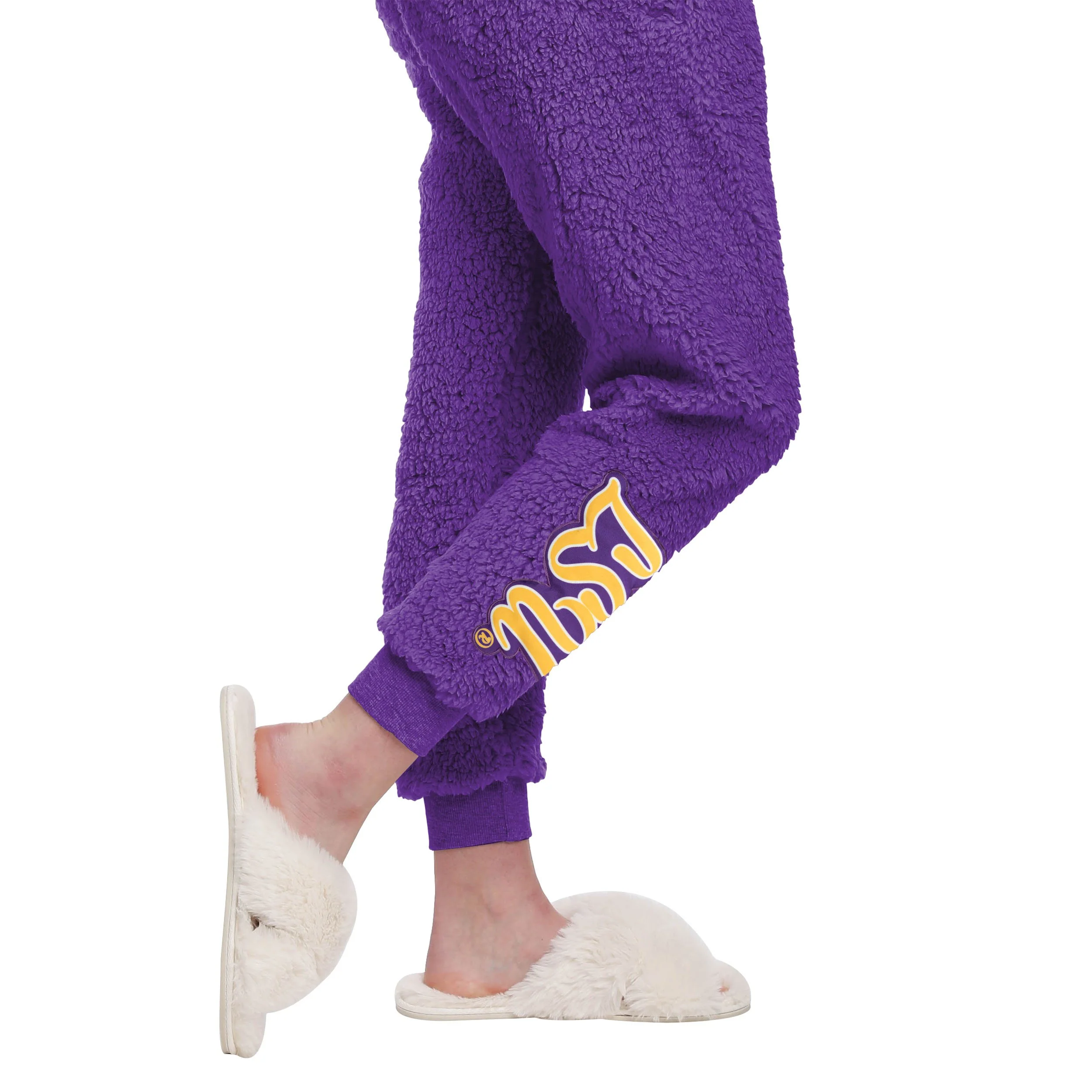 LSU Tigers NCAA Womens Sherpa Lounge Set - Image 5