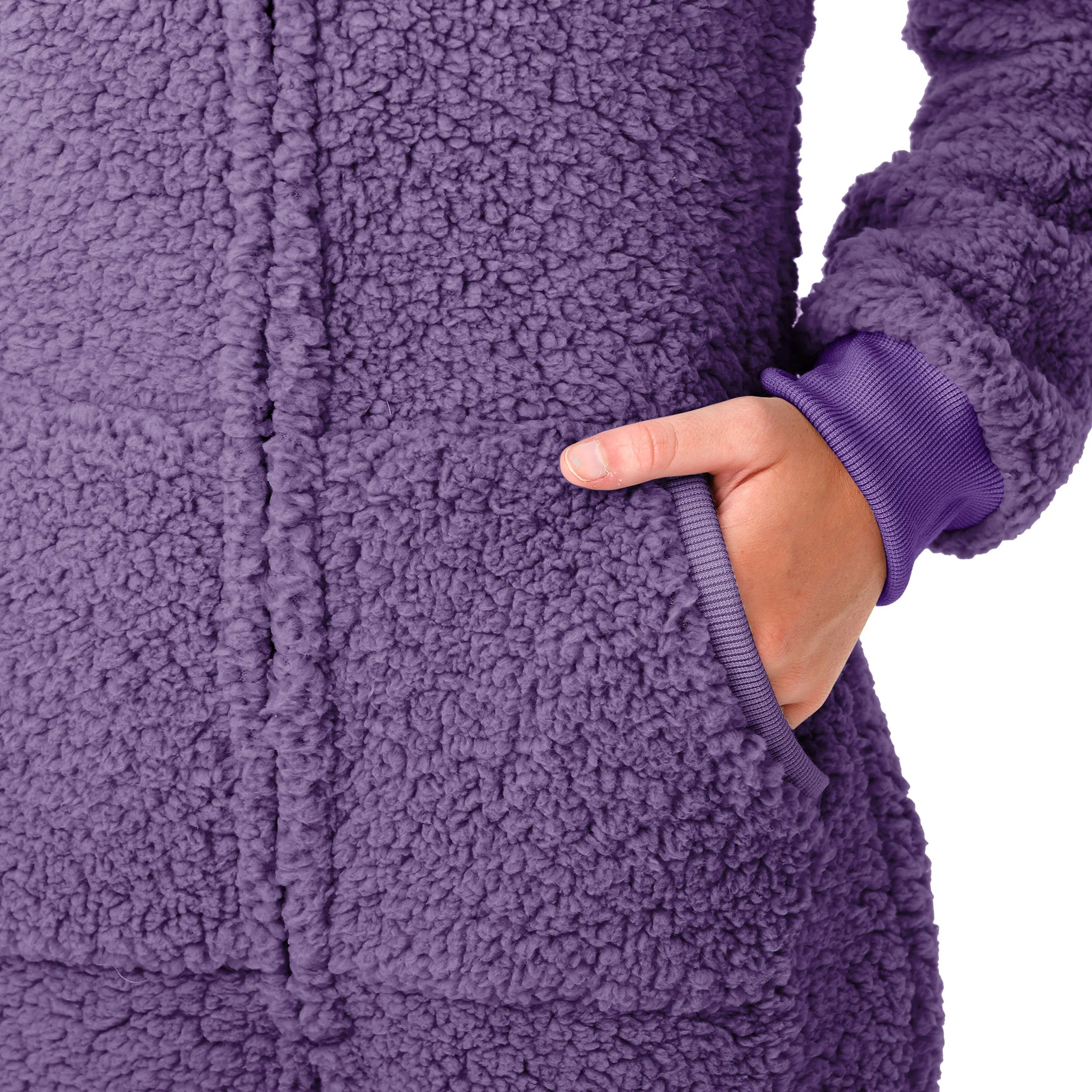 LSU Tigers NCAA Womens Sherpa One Piece Pajamas - Image 4